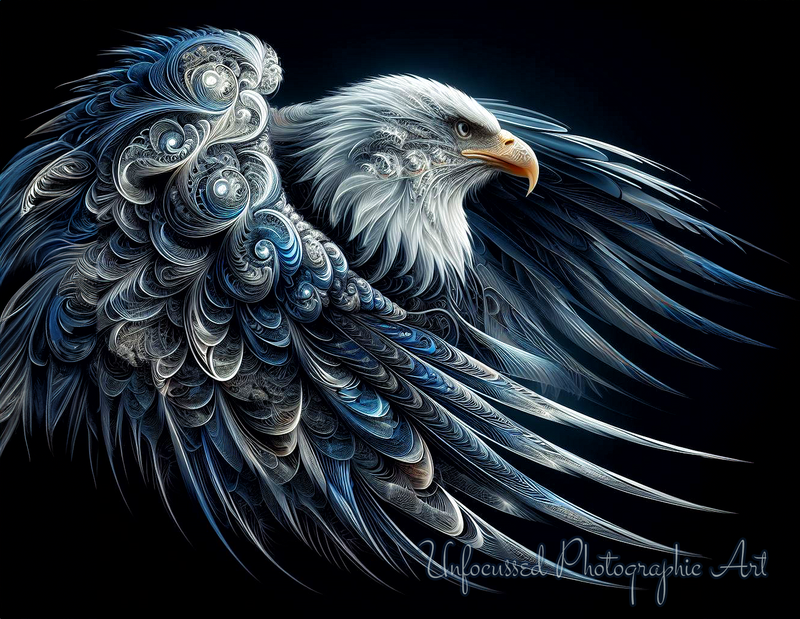 Echoes of the Eagle: Fractal Feathers in Flight