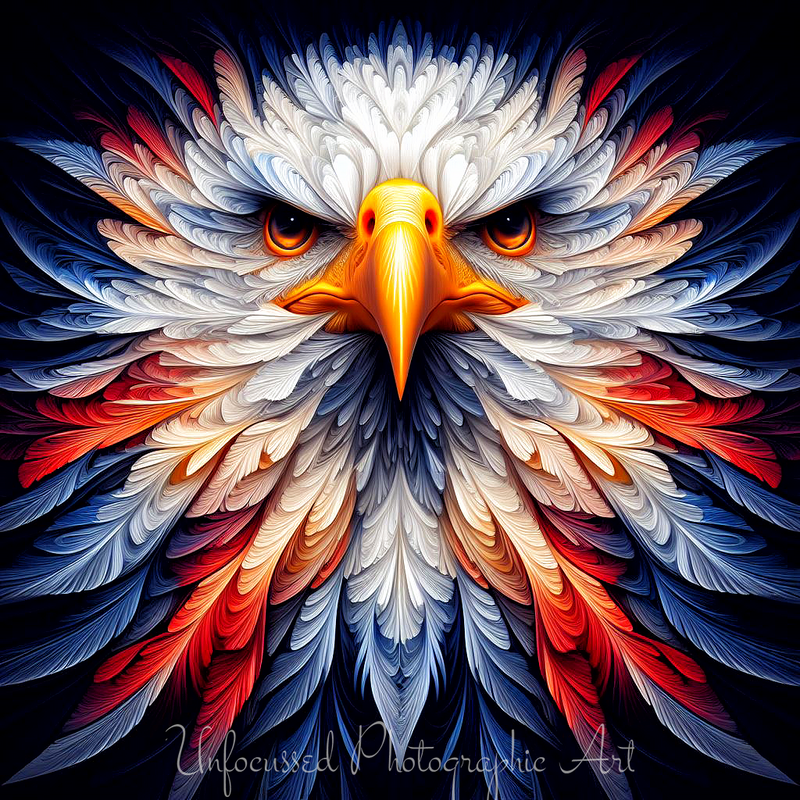 Liberty's Plume: The American Eagle in Vibrant Majesty