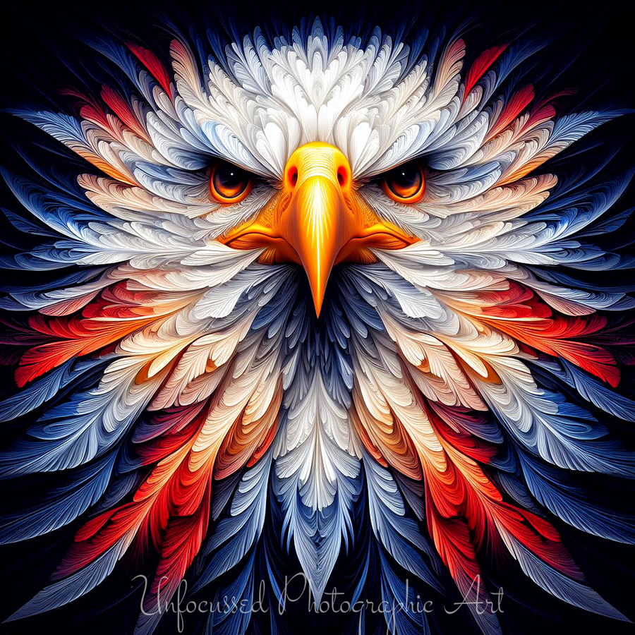 Liberty's Plume: The American Eagle in Vibrant Majesty