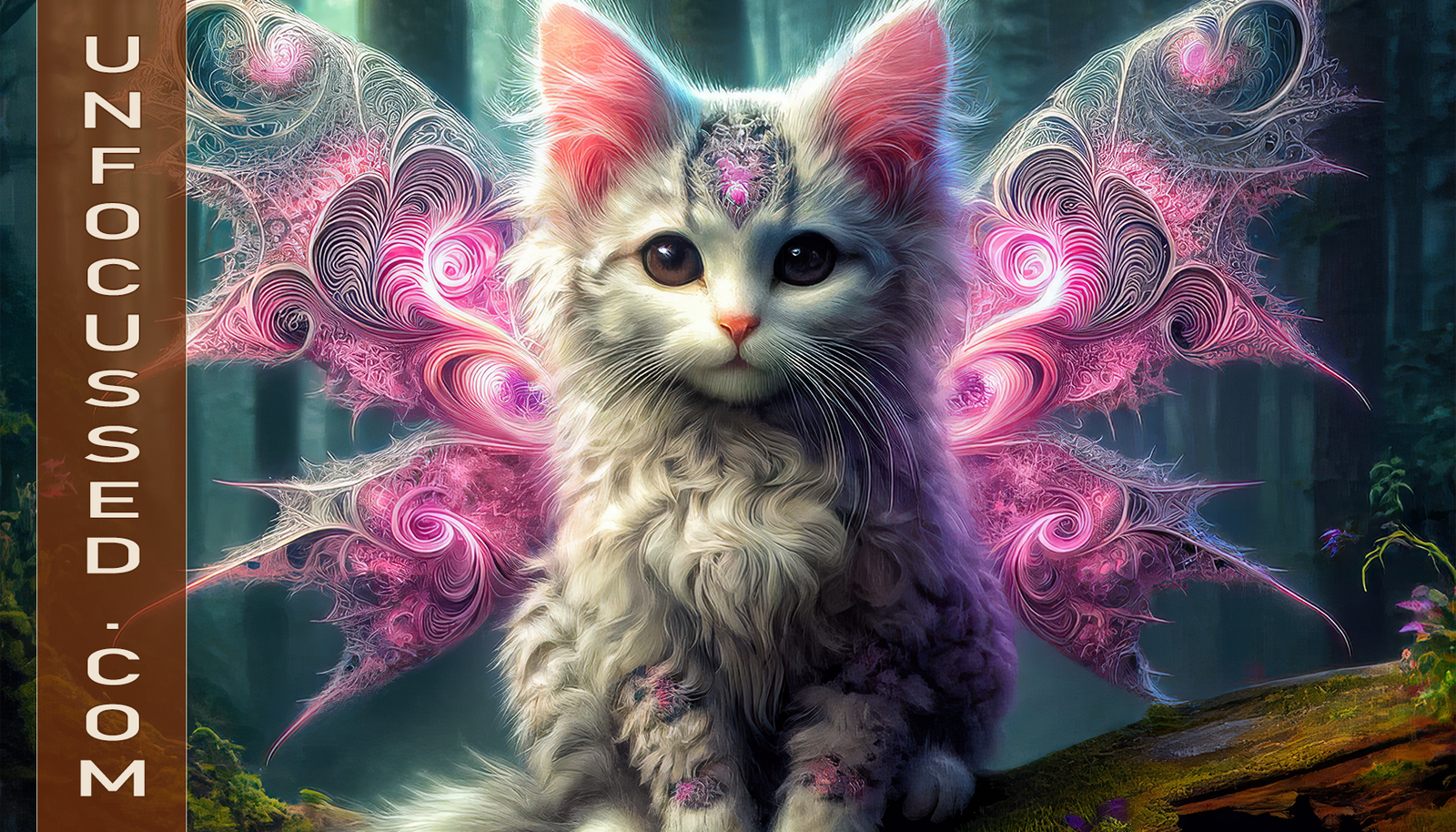 Paws and Auras: The Forest's Luminescent Guardian