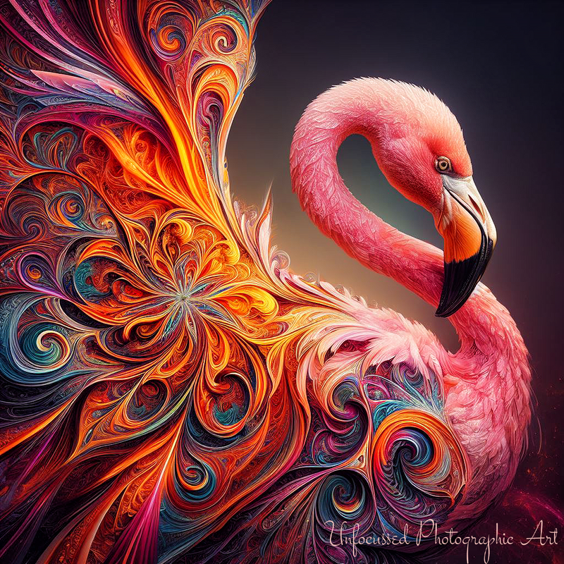 The Celestial Flamingo: A Tale of Color and Courage