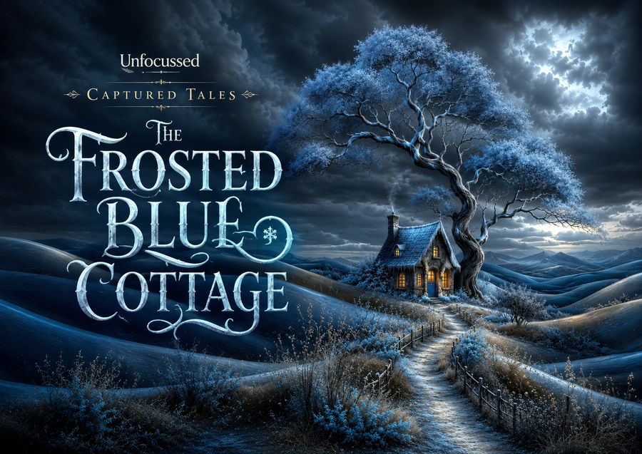 The Frosted Blue Cottage Captured Tale