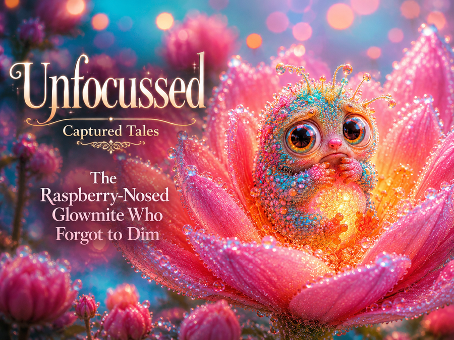 The Raspberry-Nosed Glowmite Who Forgot to Dim Captuted Tale