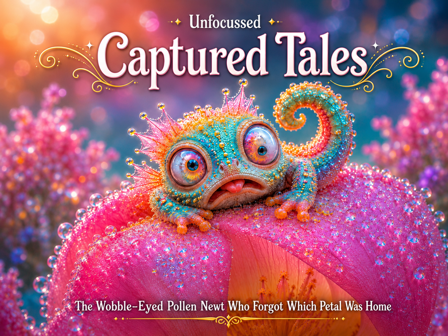 The Wobble-Eyed Pollen Newt Who Forgot Which Petal Was Home Captured Tale