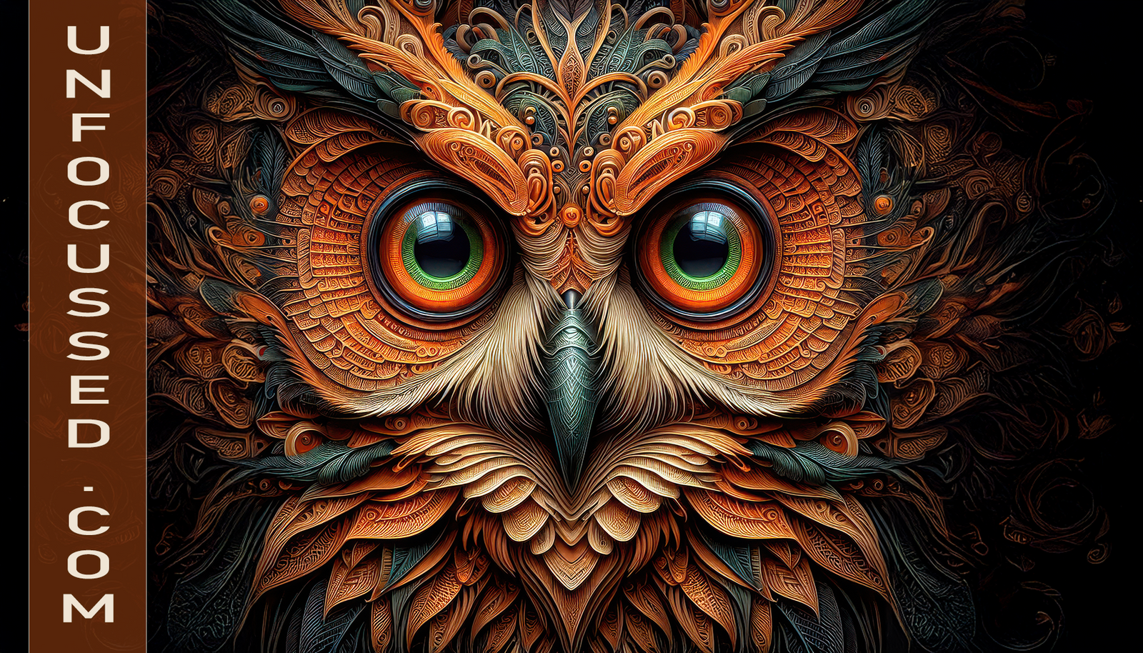 Vibrant Eyes of the Ethereal Owl