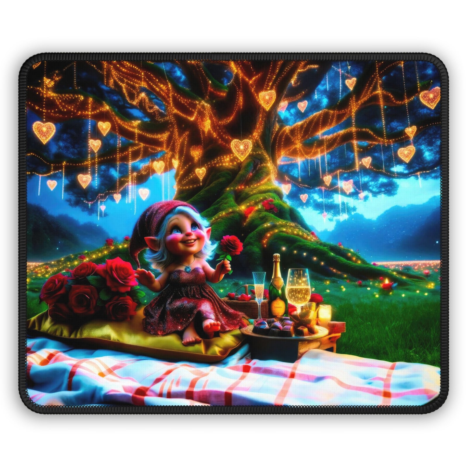 Iceglitter's Enchanting Valentine Gaming Mouse Pad