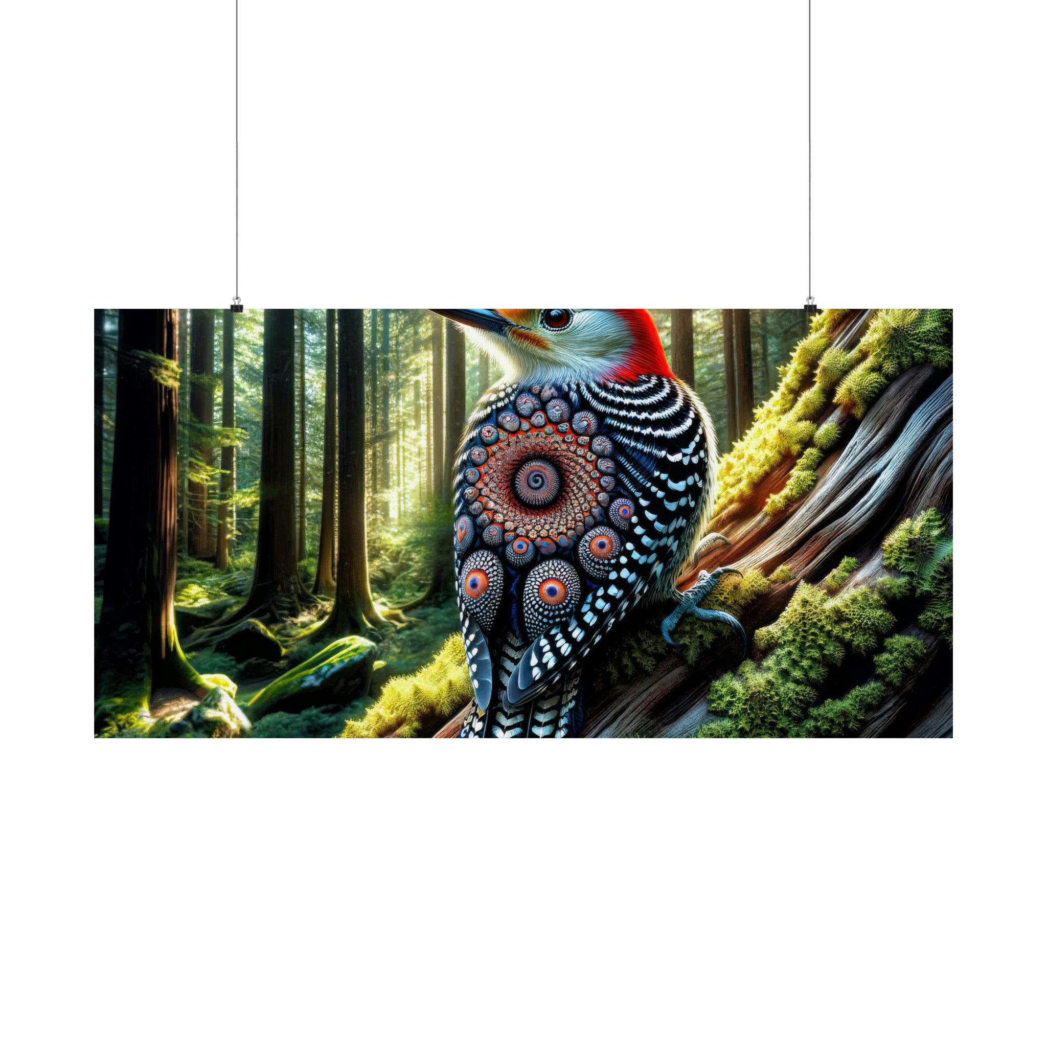 Spirals of the Woodland Muse Poster