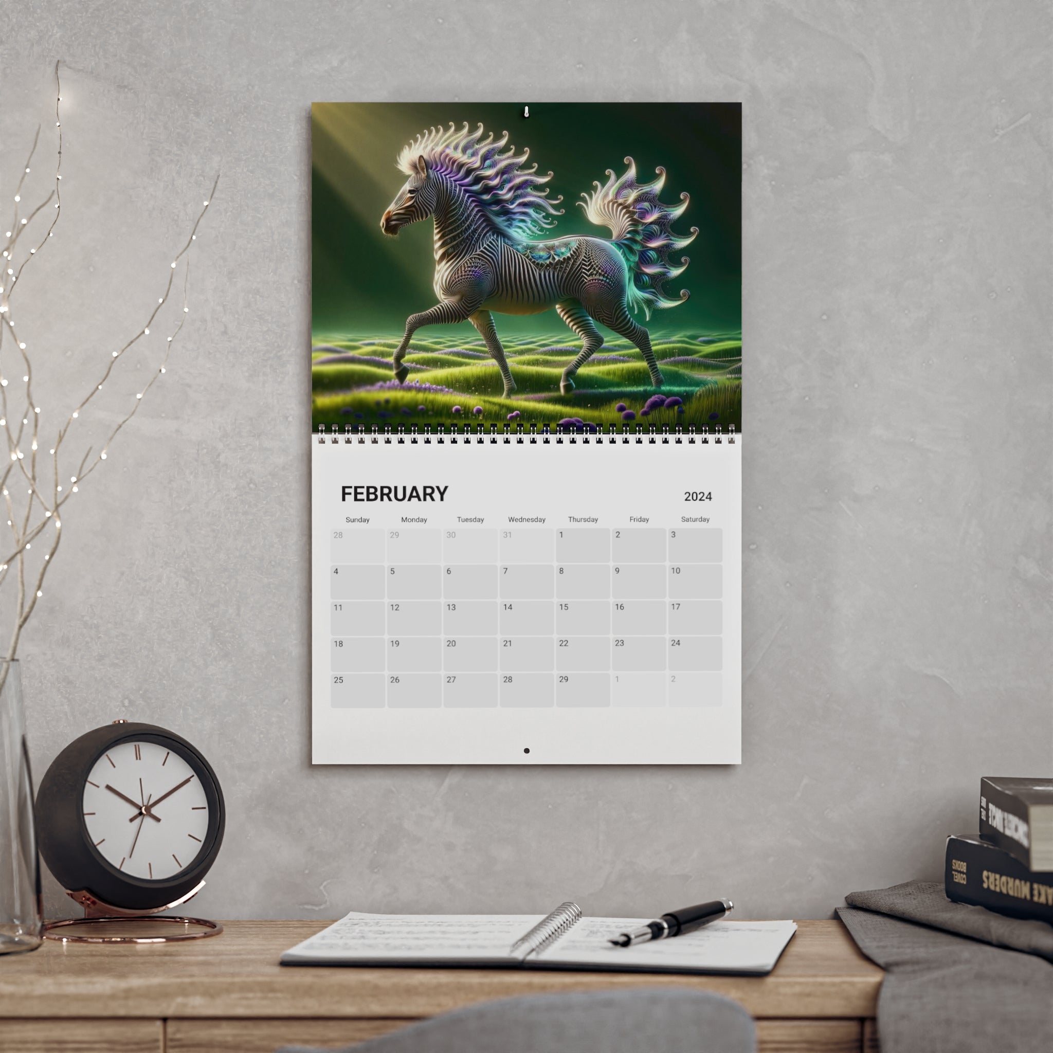 Zebra Spectrum Calendar (2024)