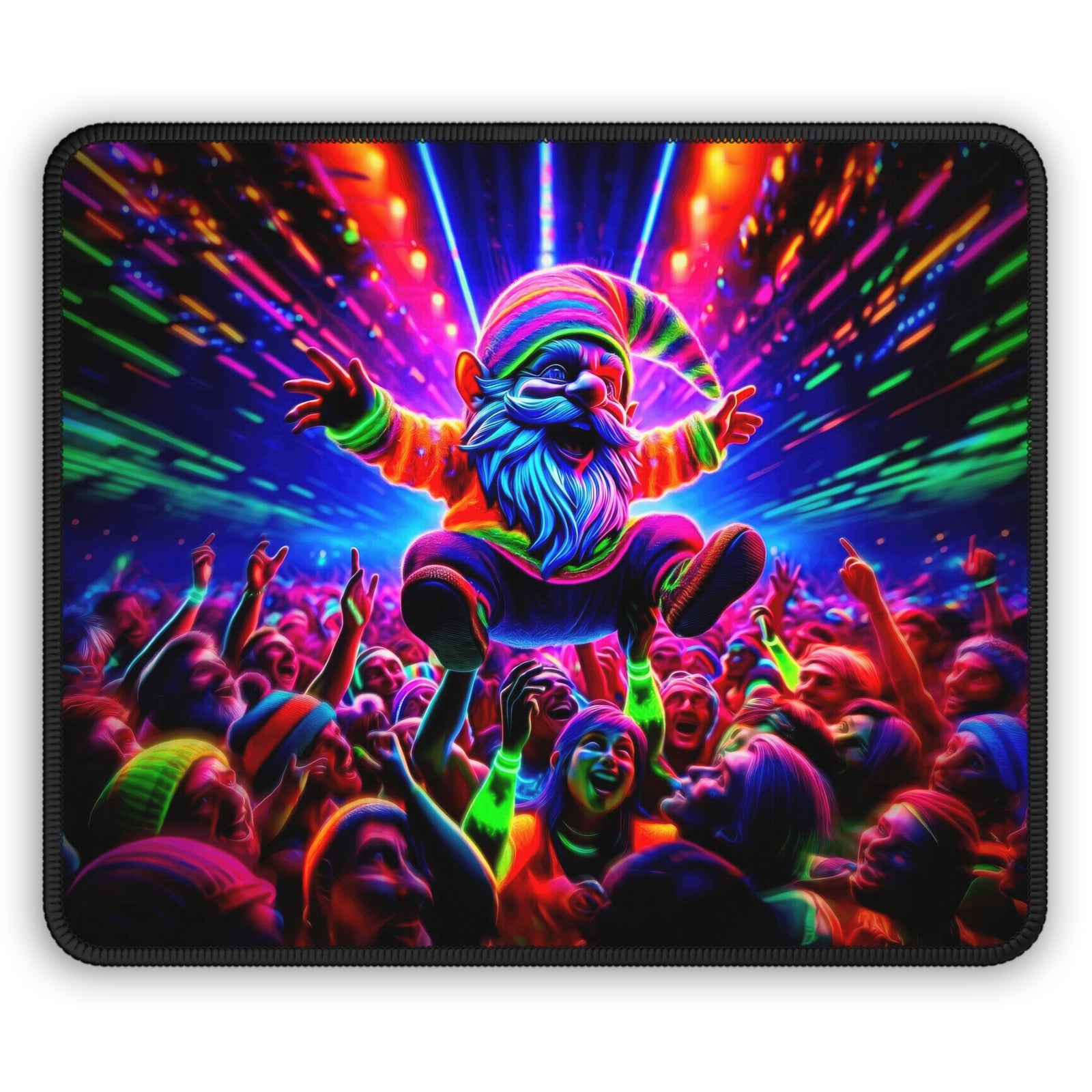 Underground Rave Gnome Gaming Mouse Pad