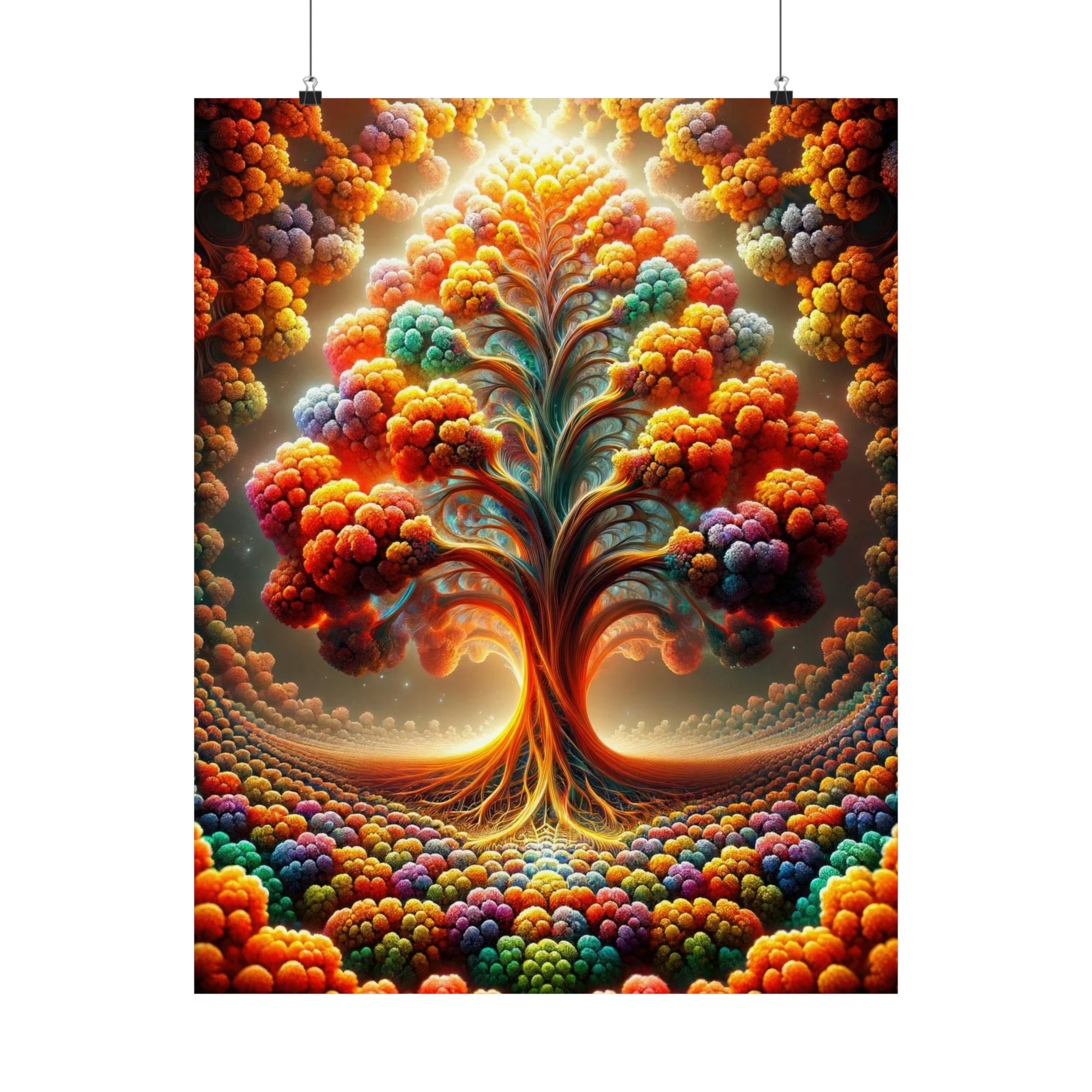 Harmony in the Heart of the Cosmic Orchard Poster