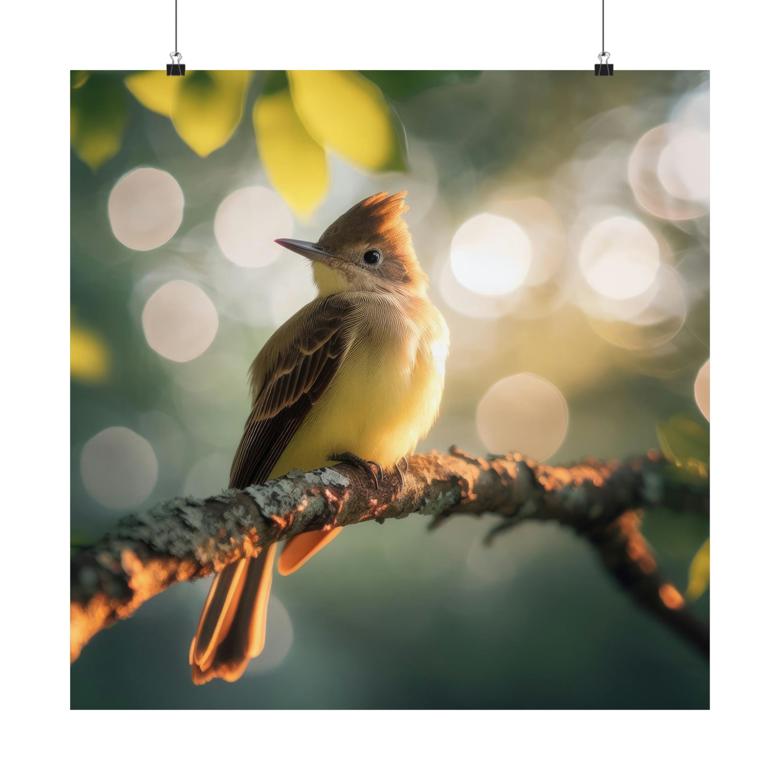 Elegance of a Great Crested Flycatcher Poster