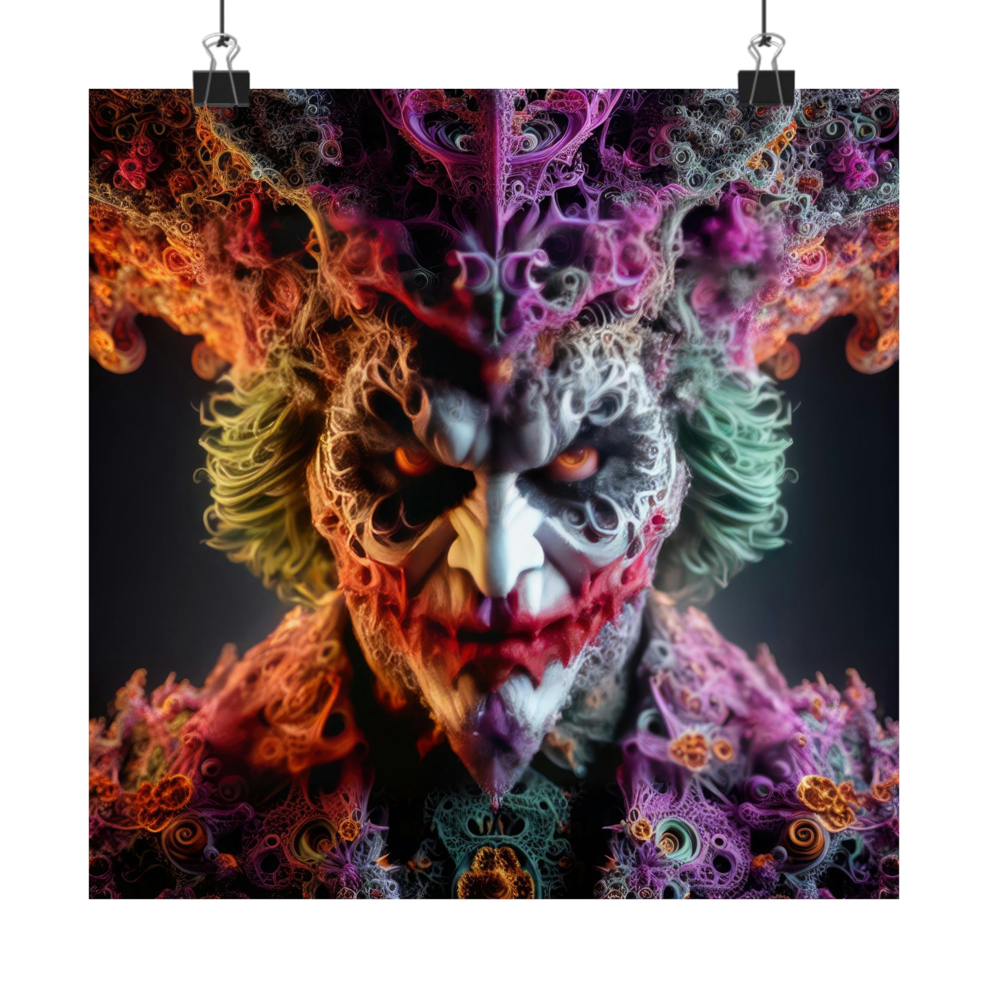 Fractal Joker Poster