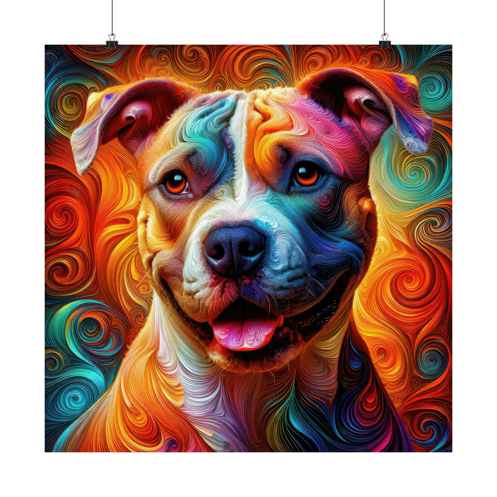 Kaleidoscopic Canine Poster