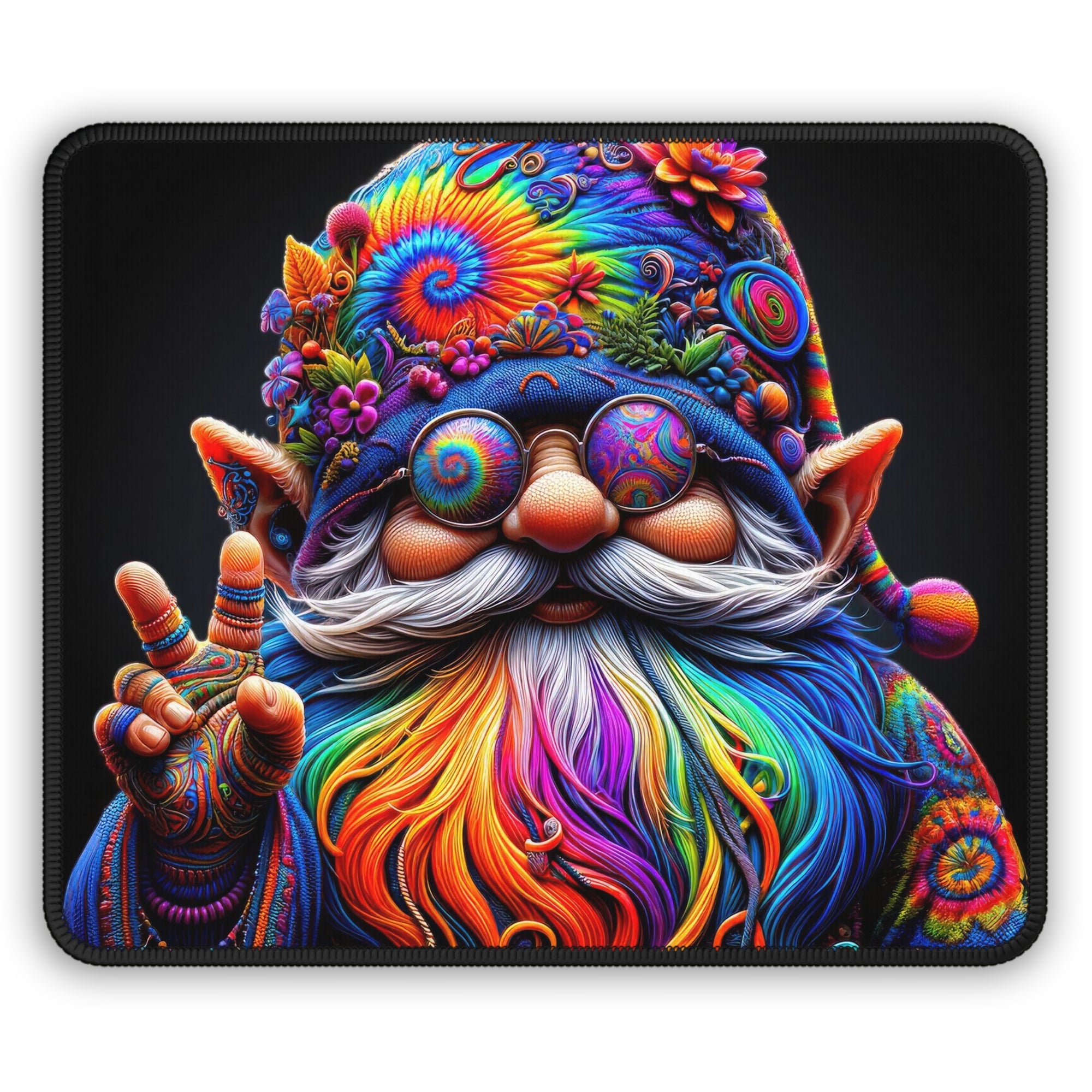The Groovy Guardian of the Enchanted Garden Mouse Pad