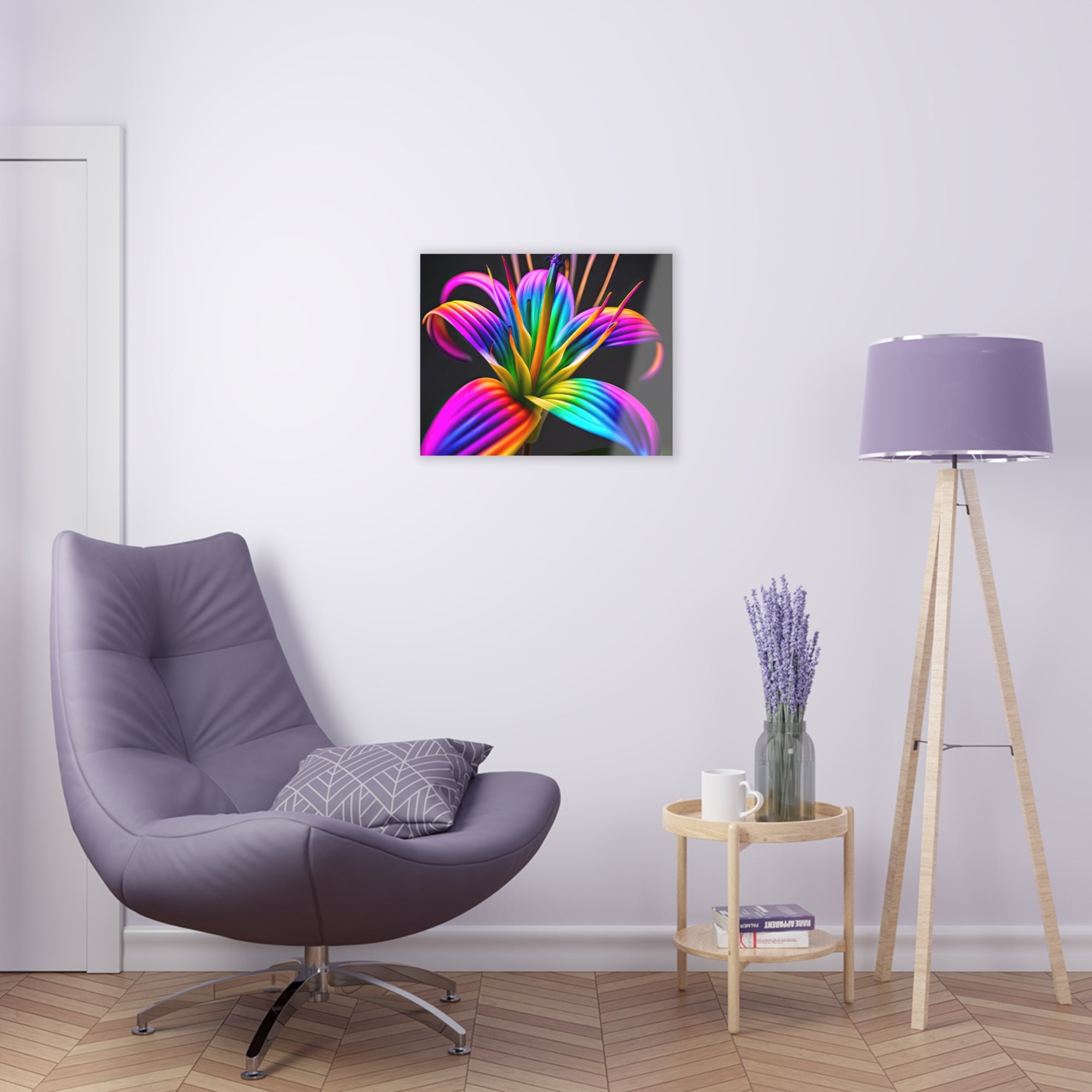 Rainbow Lily Aspirations Acrylic Print