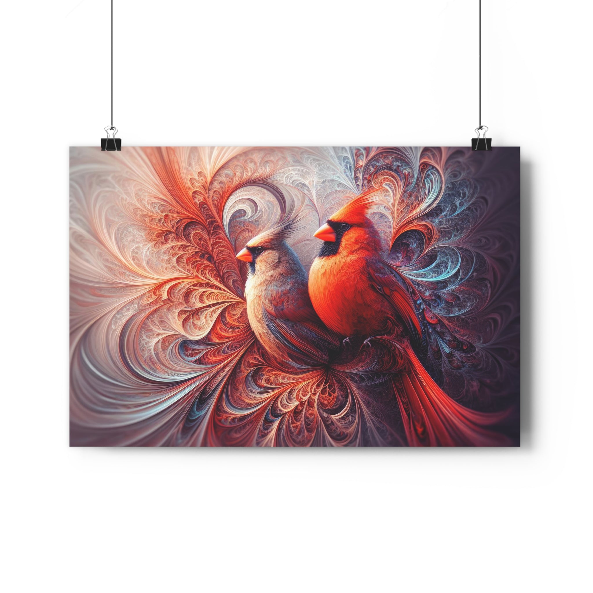 A Love Story of Bold Colors and Patterns Art Print