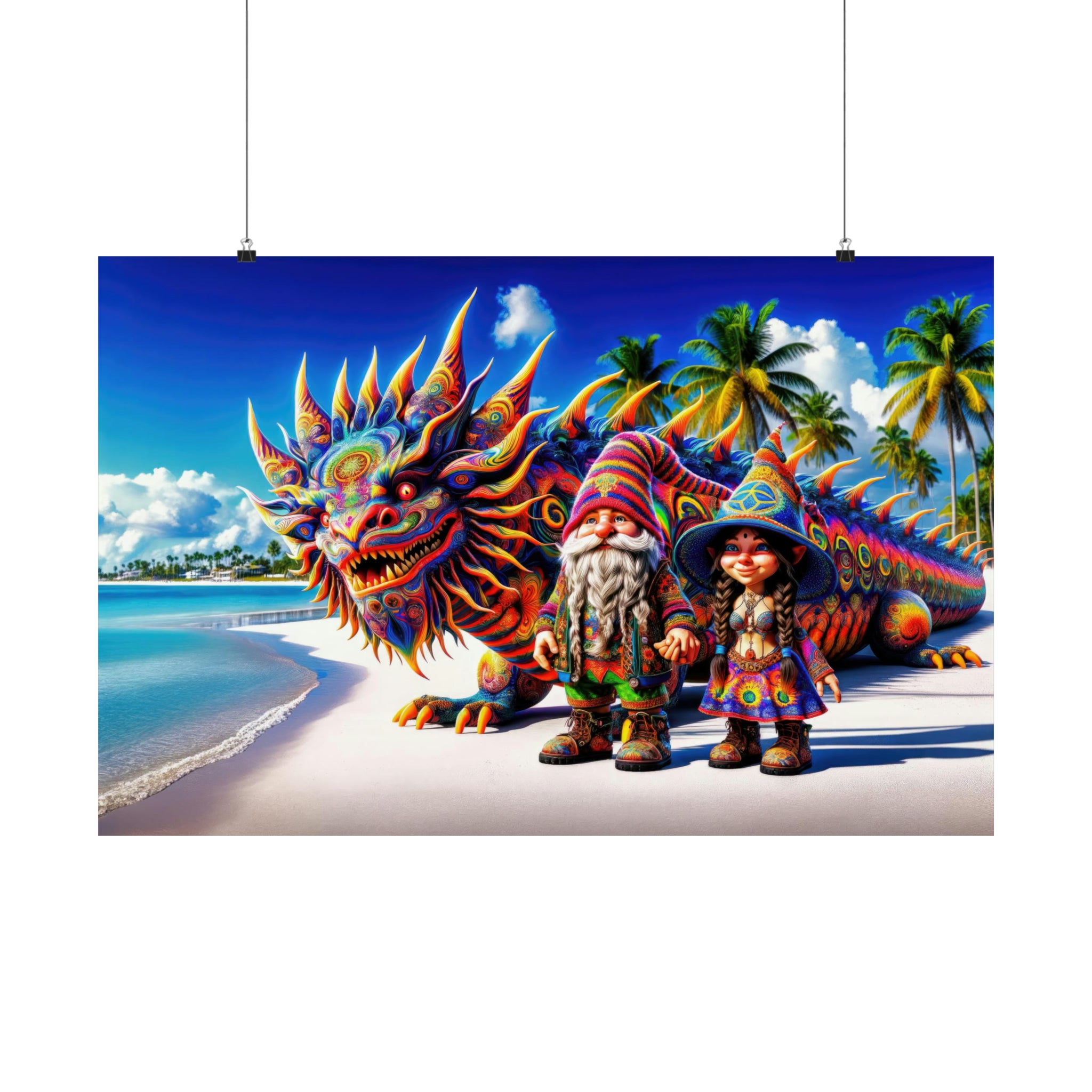 Gnomes and the Iguana Dragon Poster