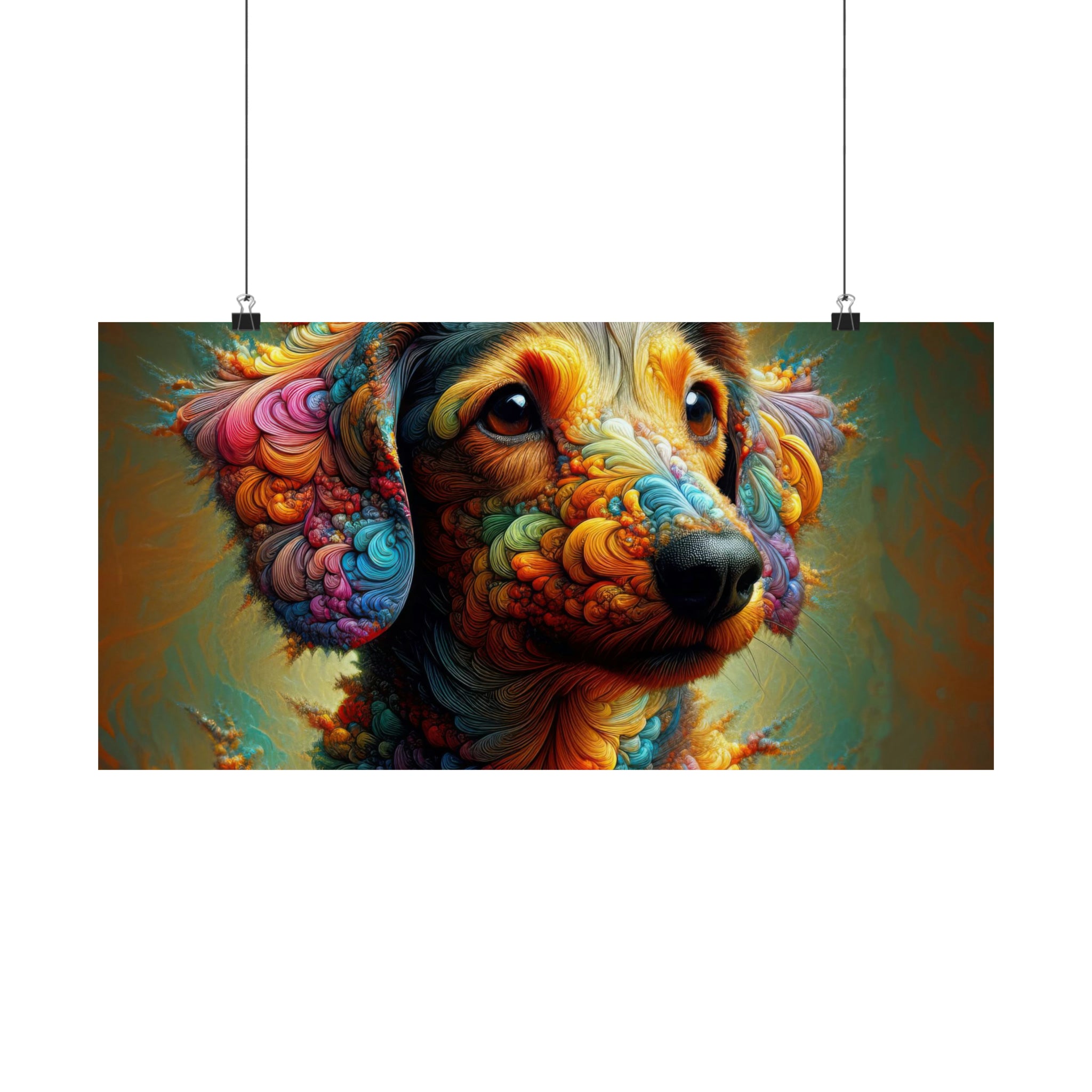 Petal Palette Pup Poster