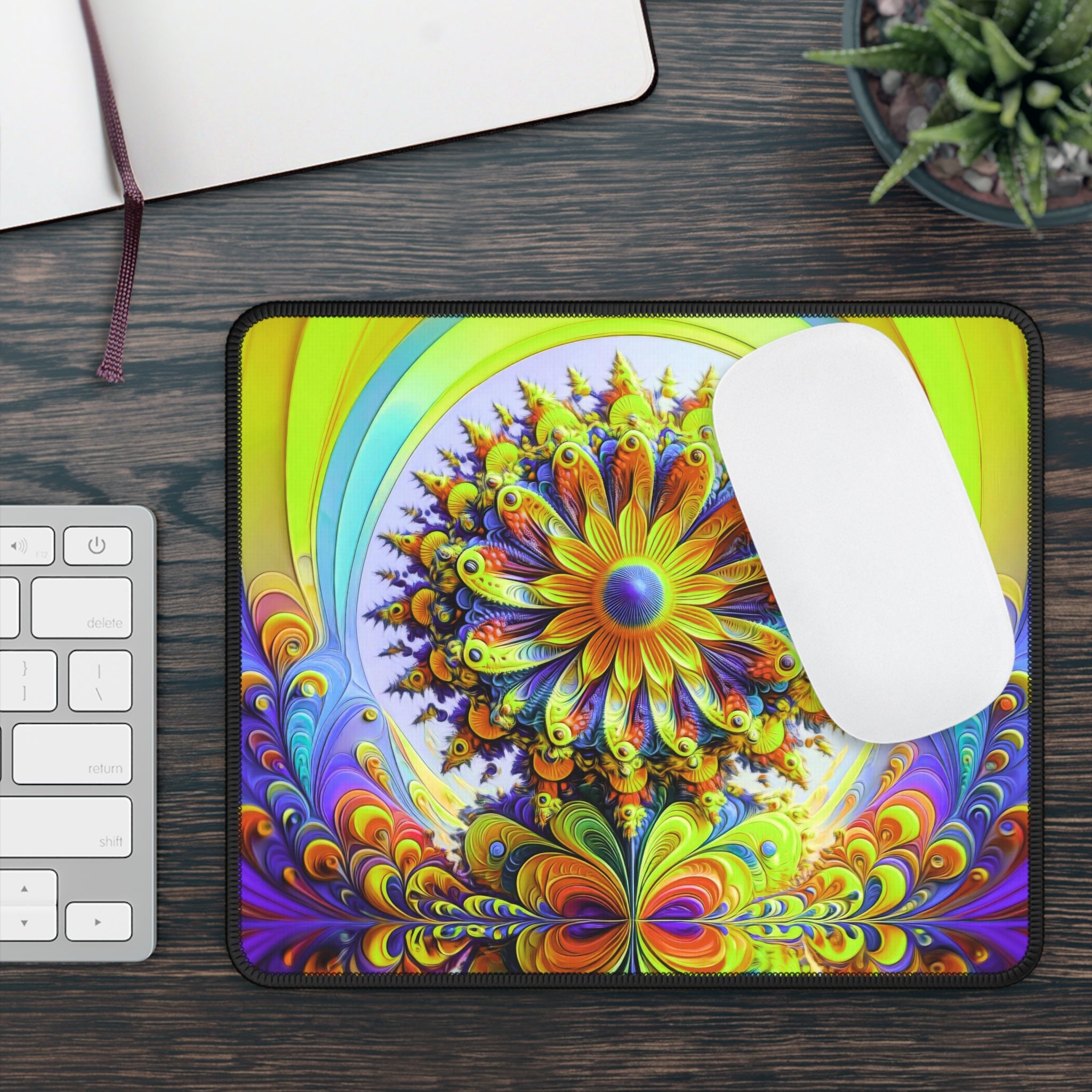Solar Sunflower Gaming Mouse Pad