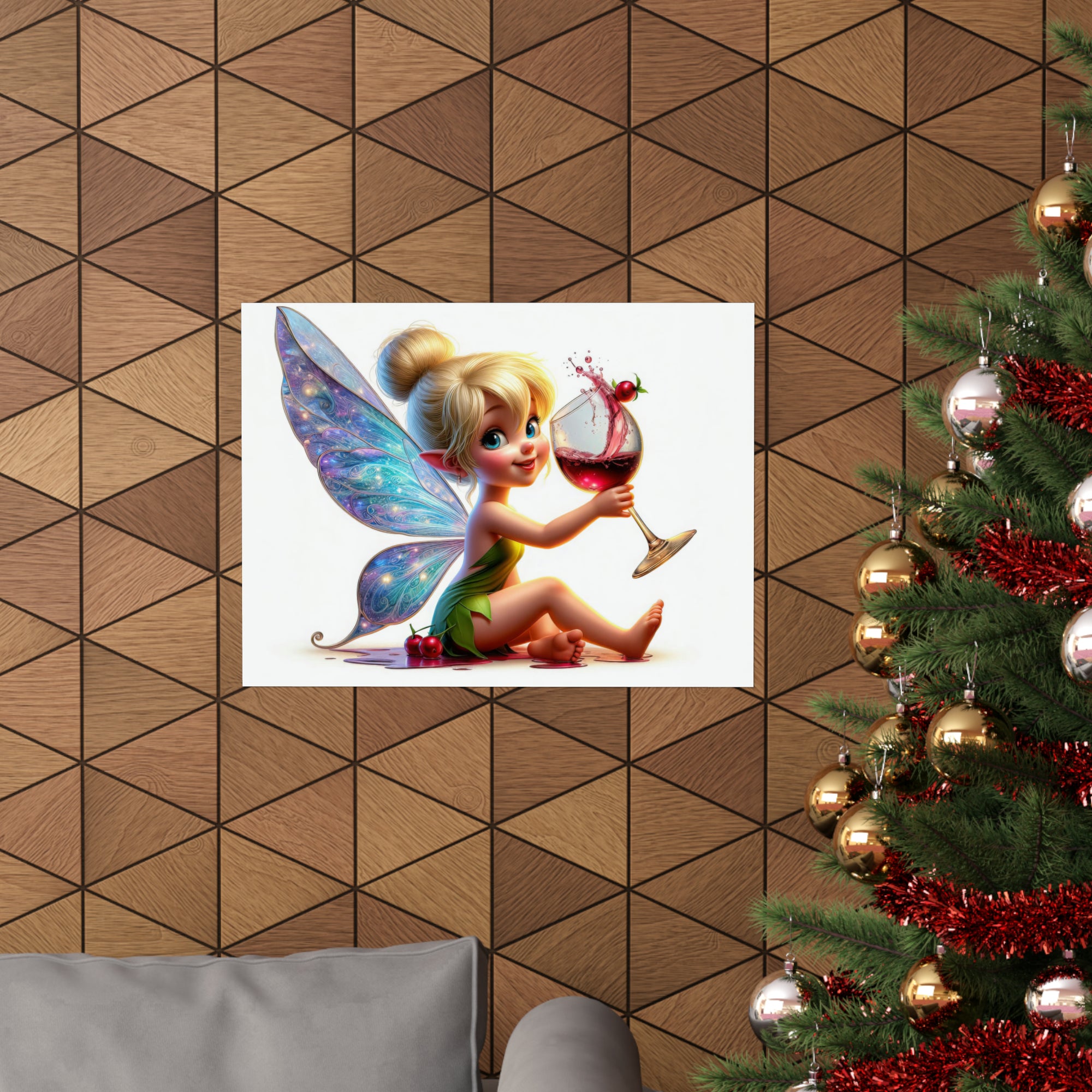 Cherry Charm and Wine Whimsy Poster