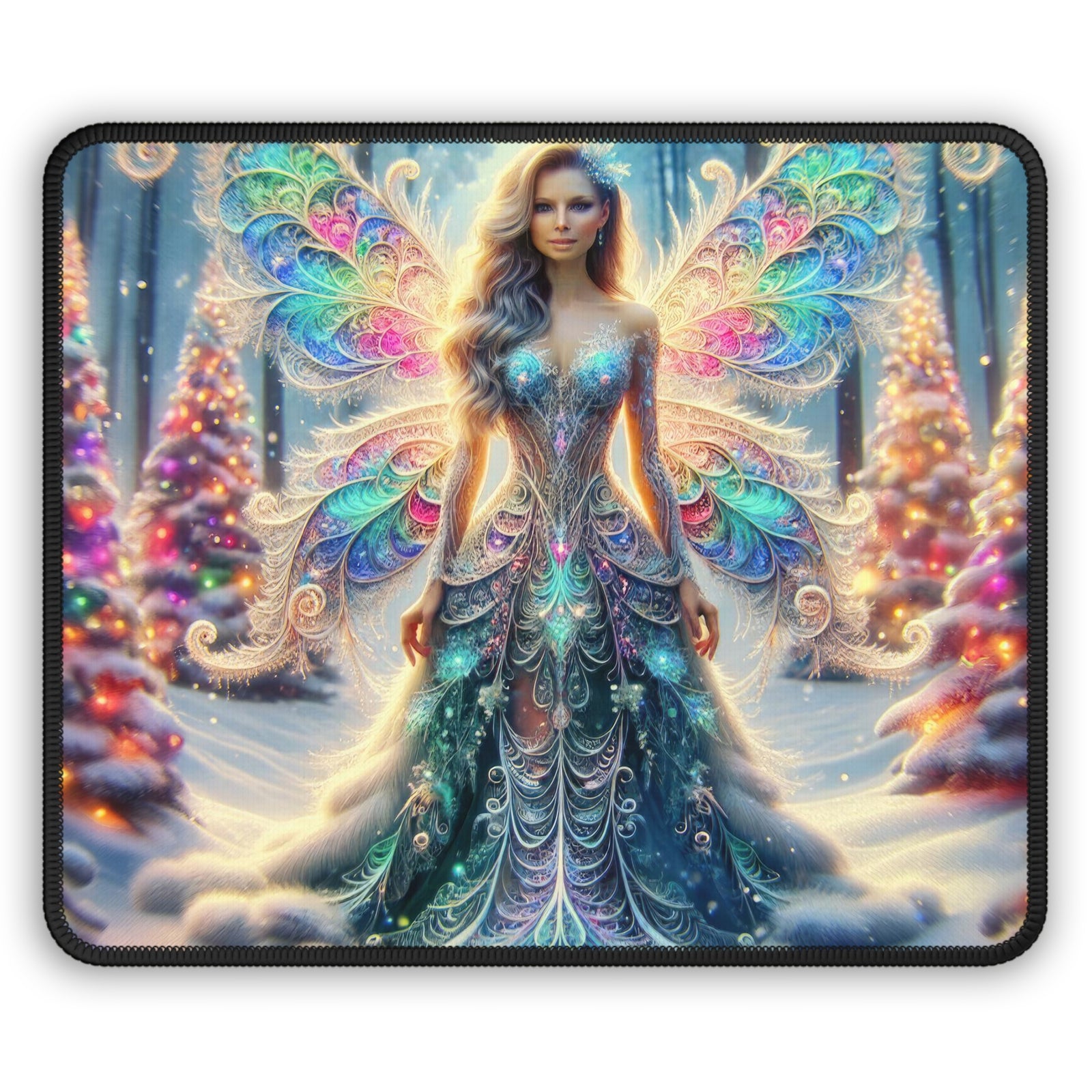 Enchanted Fractal Frost Gaming Mouse Pad