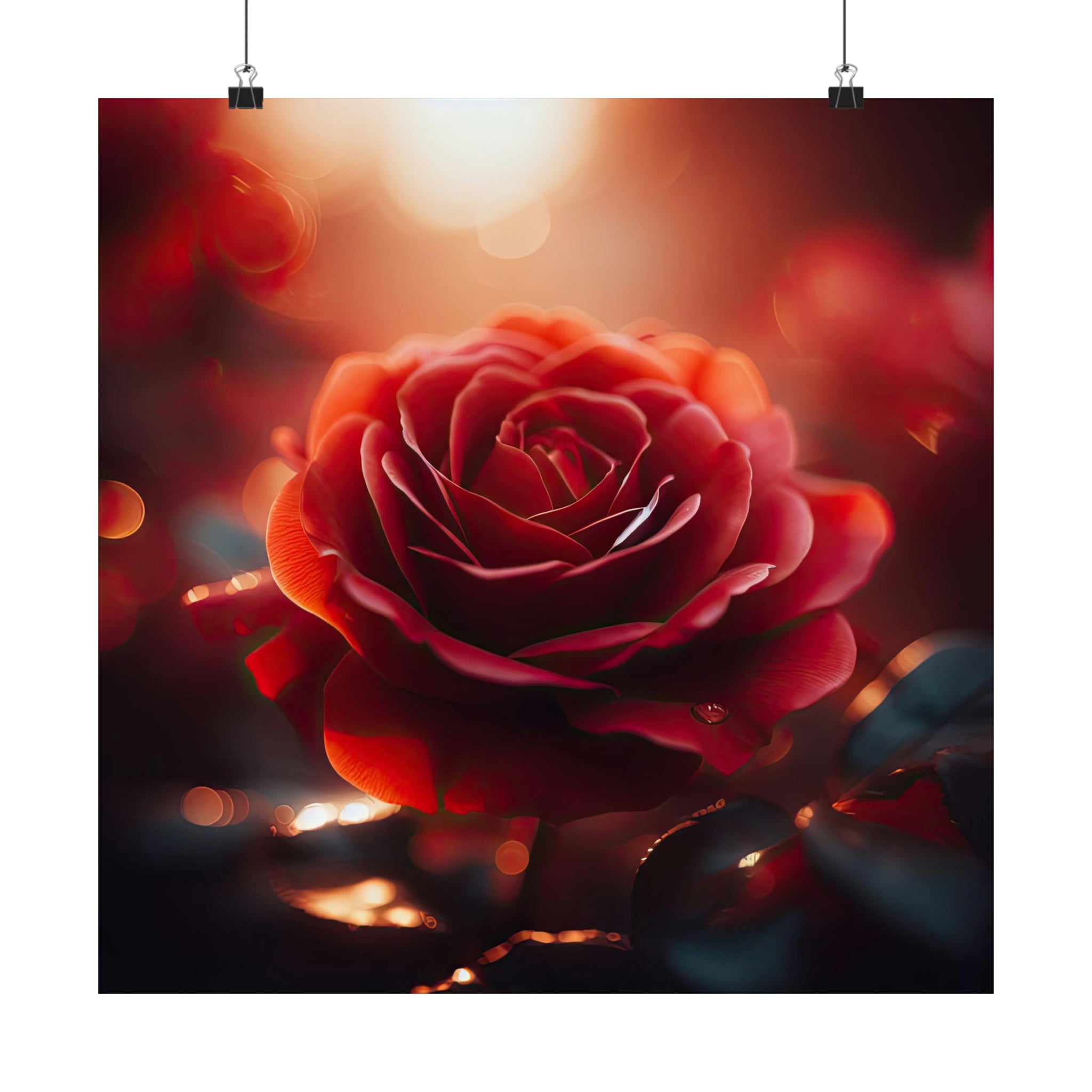 Morning Roses Poster
