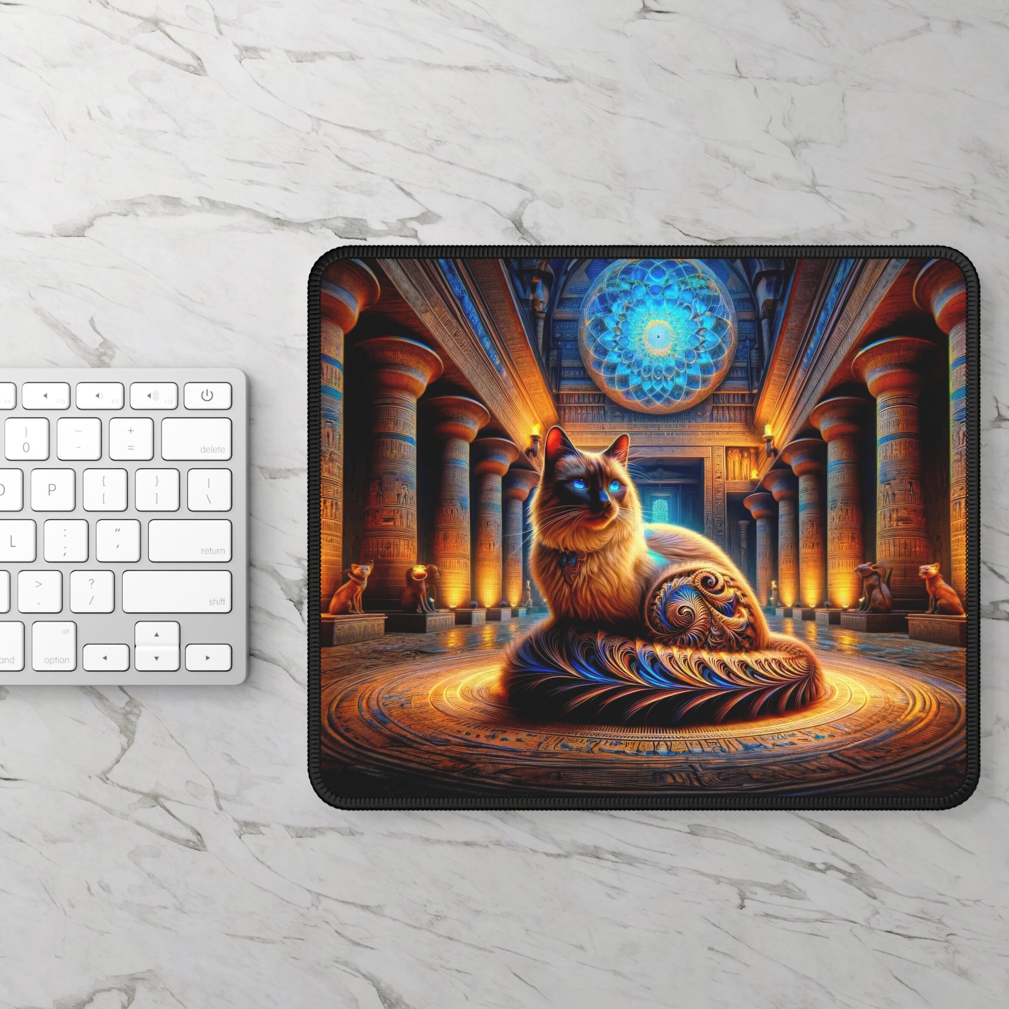 Whiskers in the Temple Gaming Mouse Pad