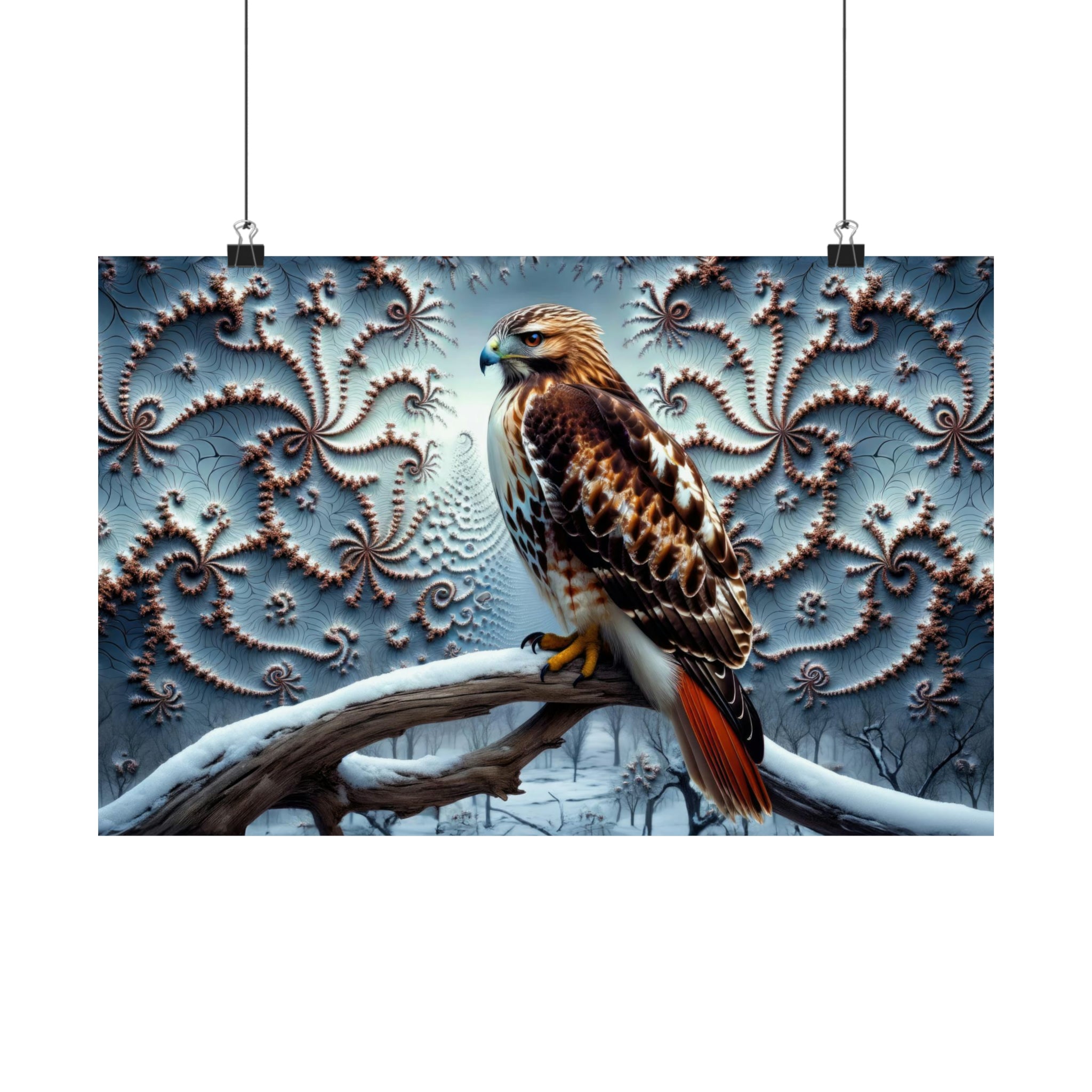 Red-Tailed Fractal Sovereign Poster