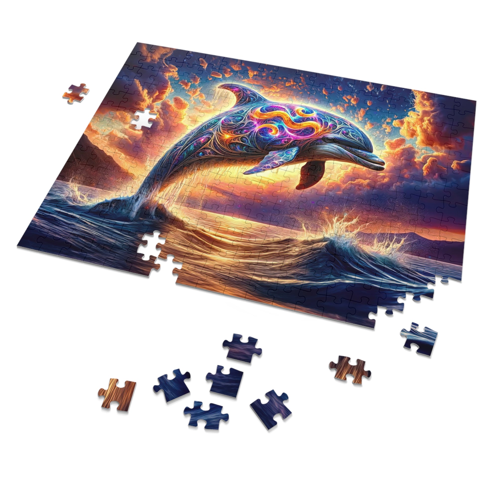 A Leap Through Starlit Seas Jigsaw Puzzle