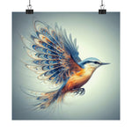 Ethereal Nuthatch Wings Poster