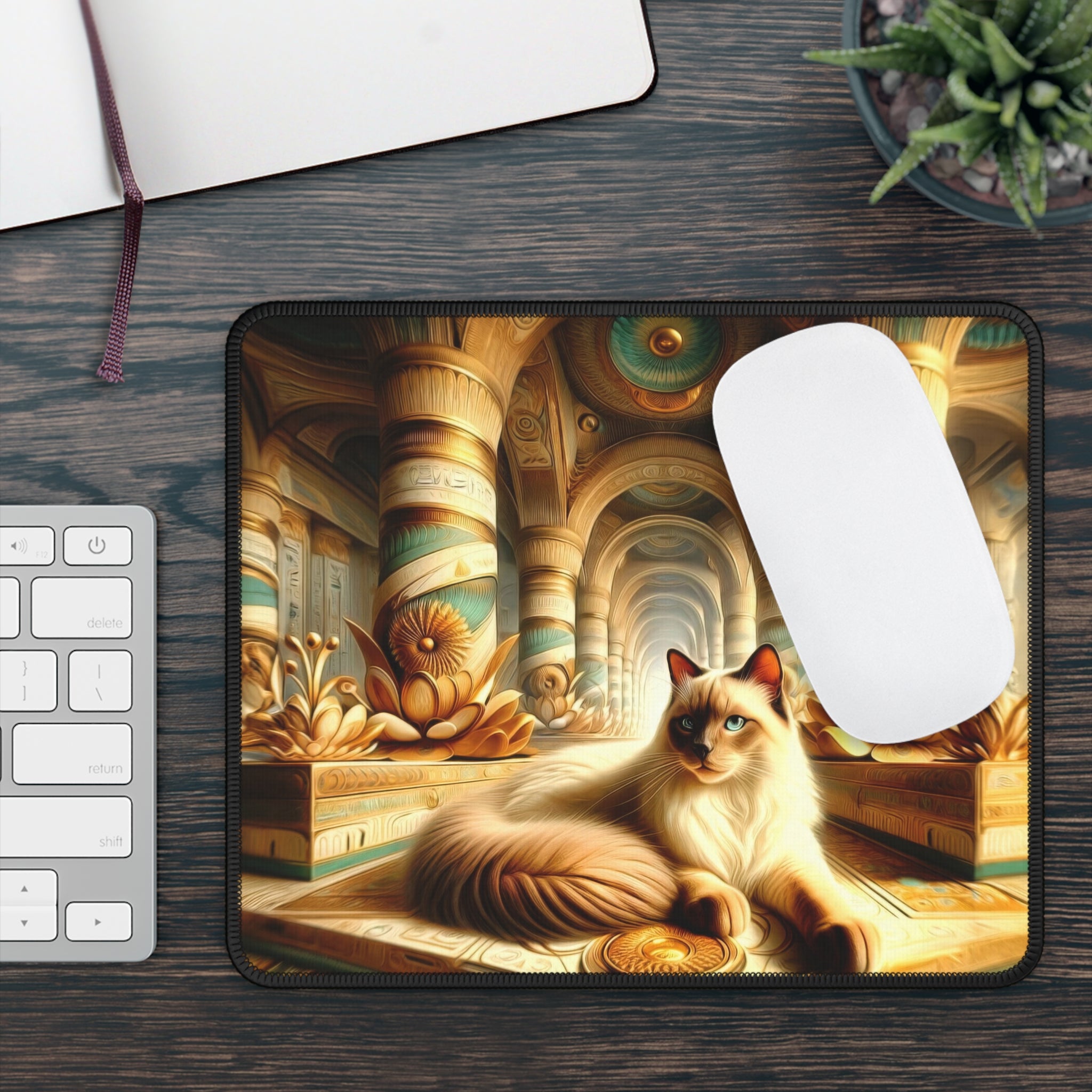 The Siamese's Serene Sanctuary Gaming Mouse Pad