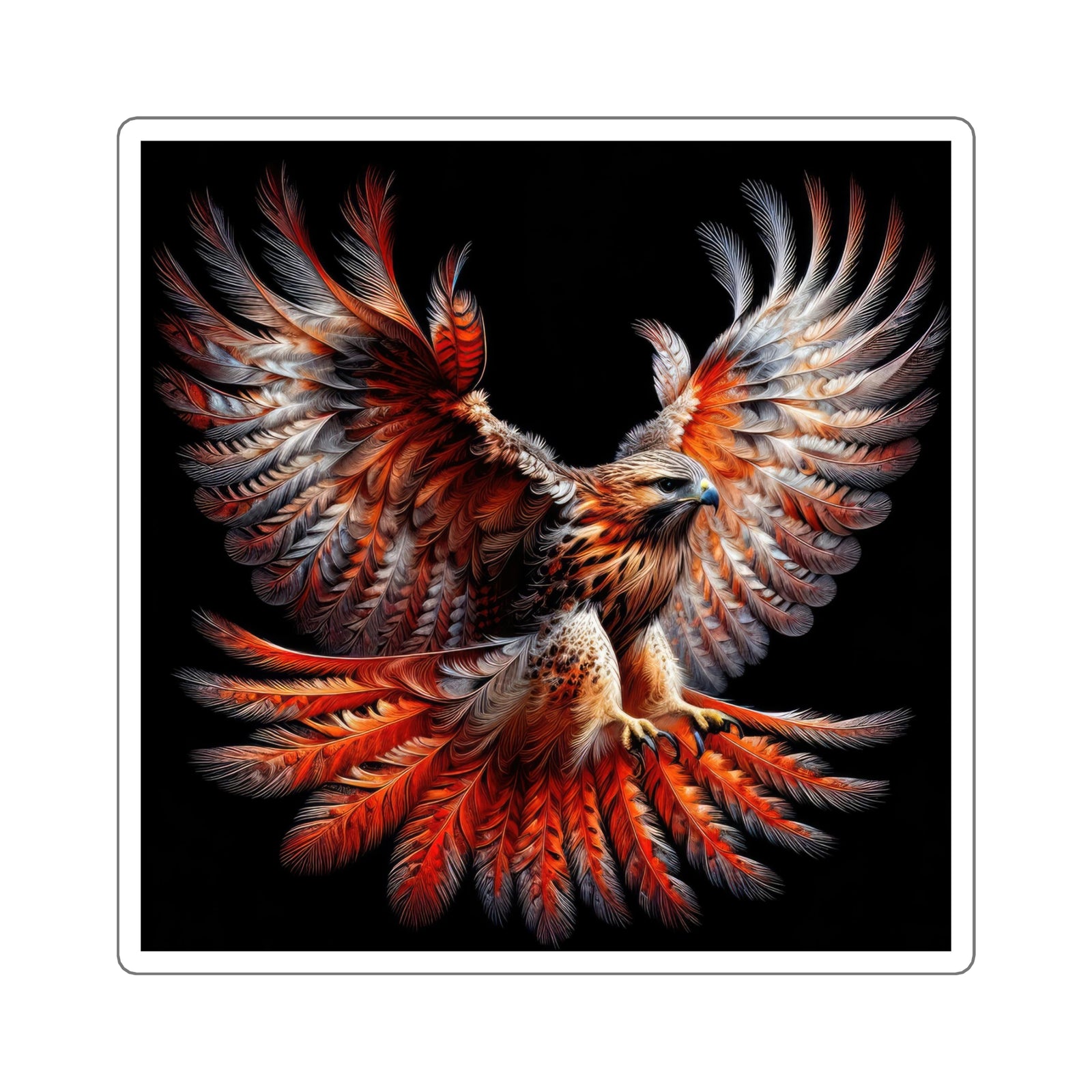 Red-Tail of the Wild Stickers