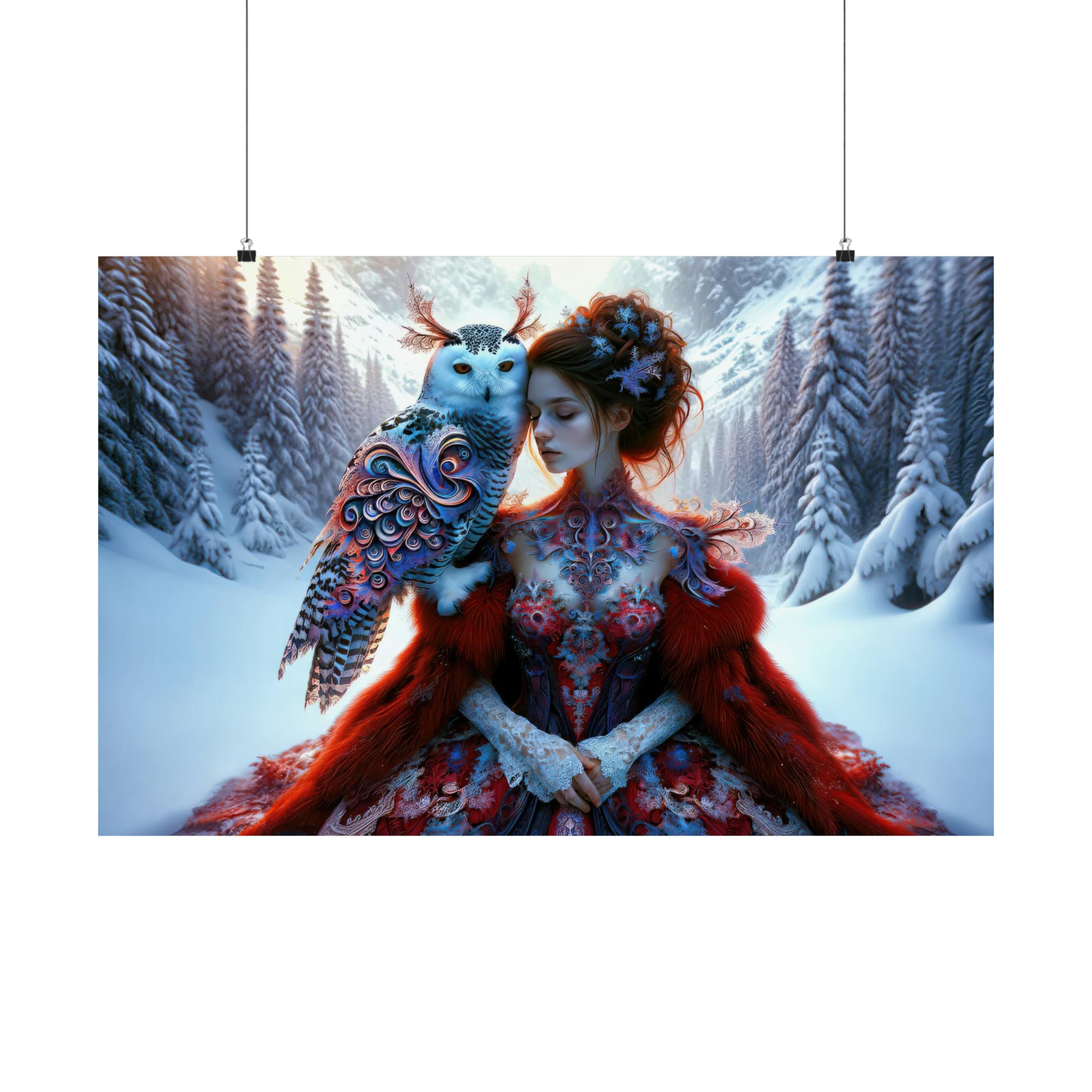 Whispering Wings in the Winter Wilds Poster