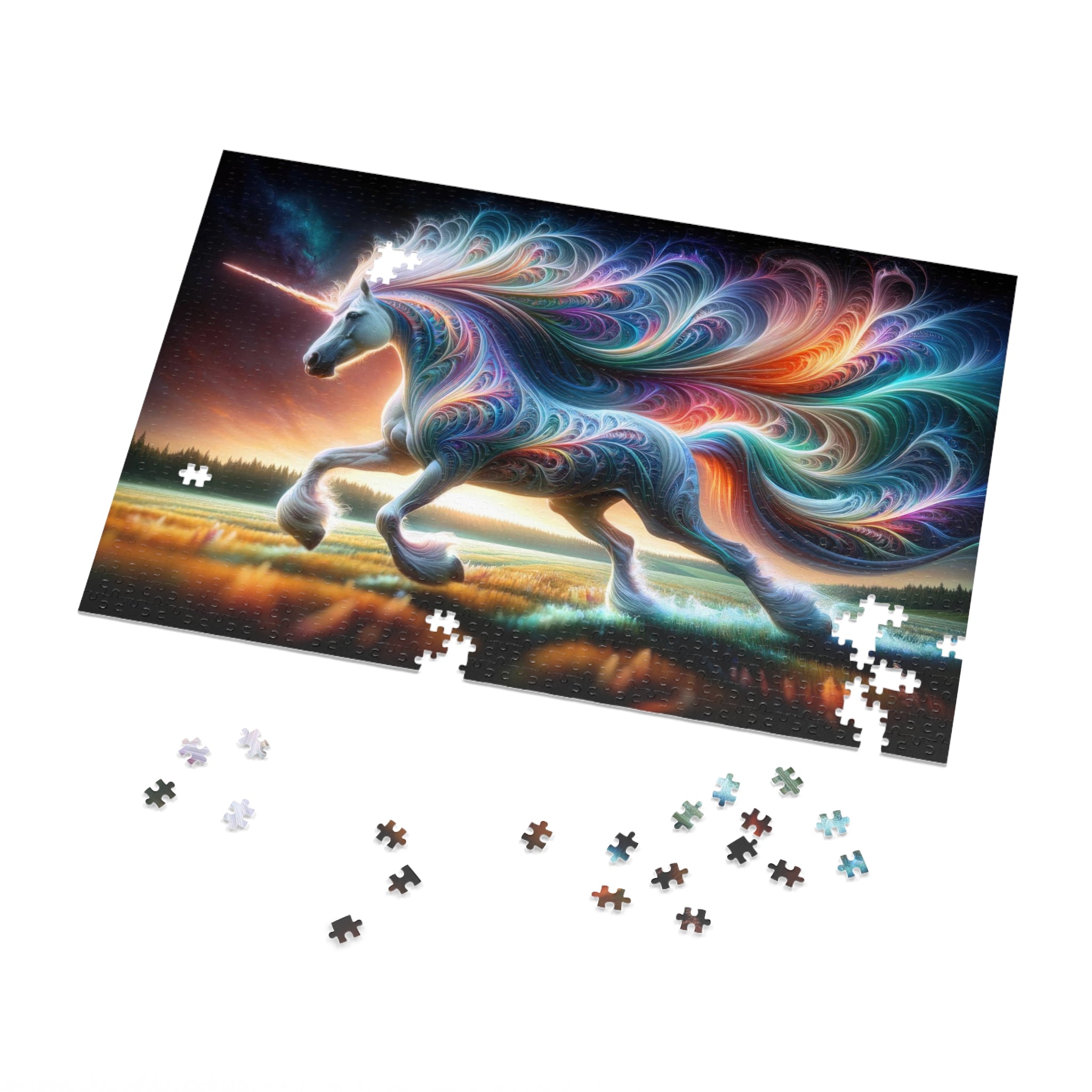 Puzzle 1000 pcs - Mystique licorne