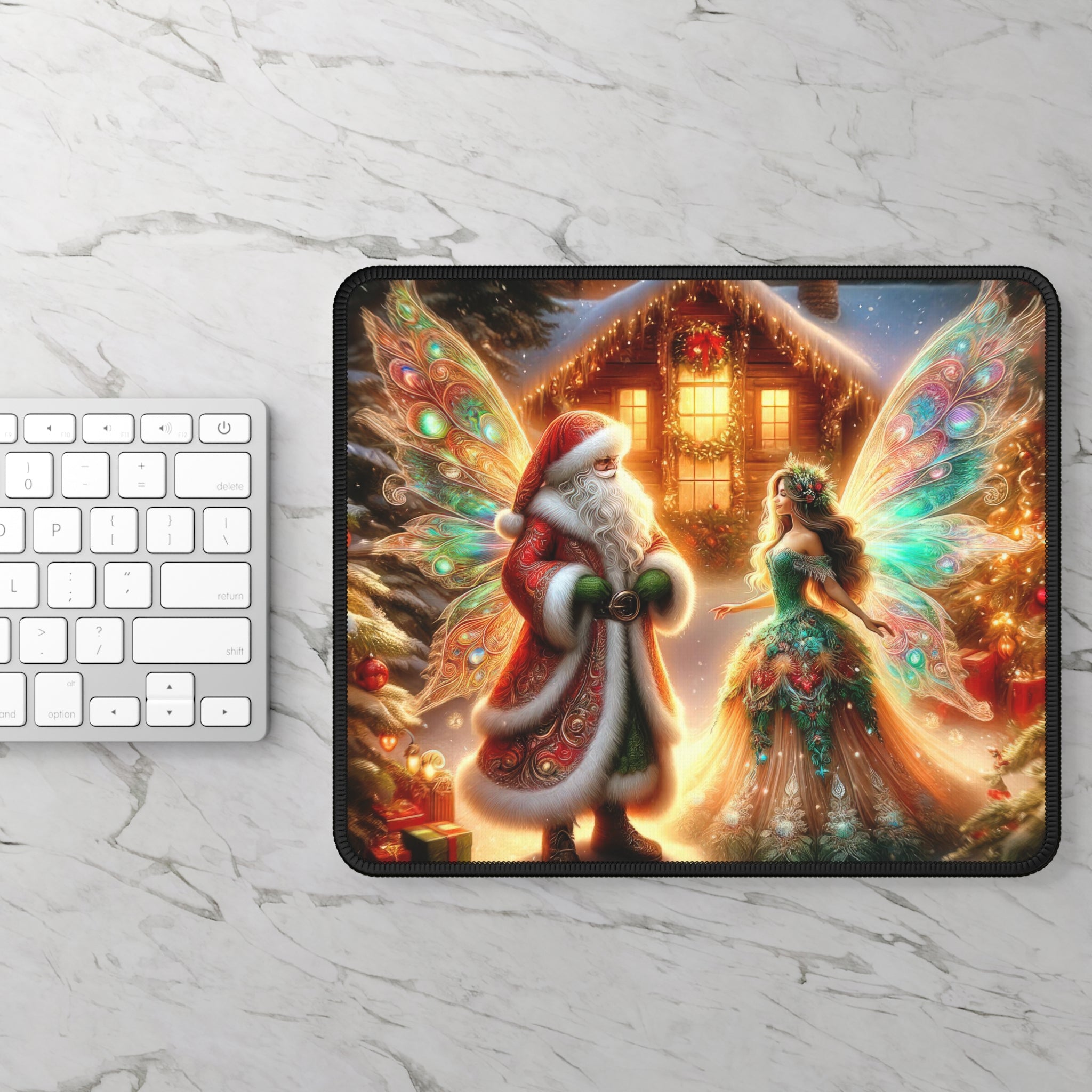A Fairytale of Frost and Glitter Gaming Mouse Pad
