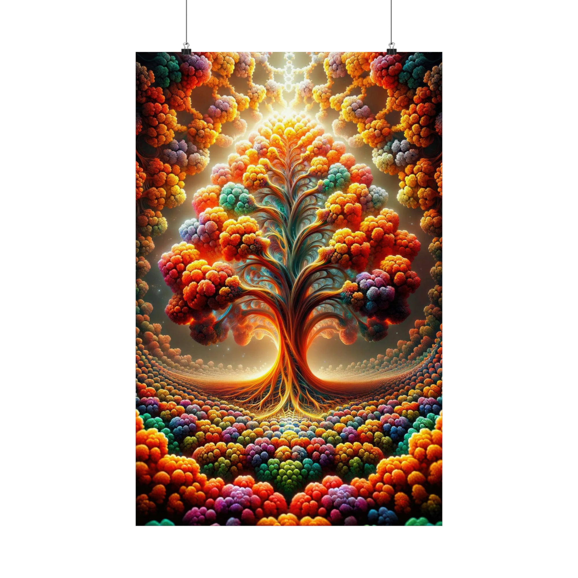 Harmony in the Heart of the Cosmic Orchard Poster