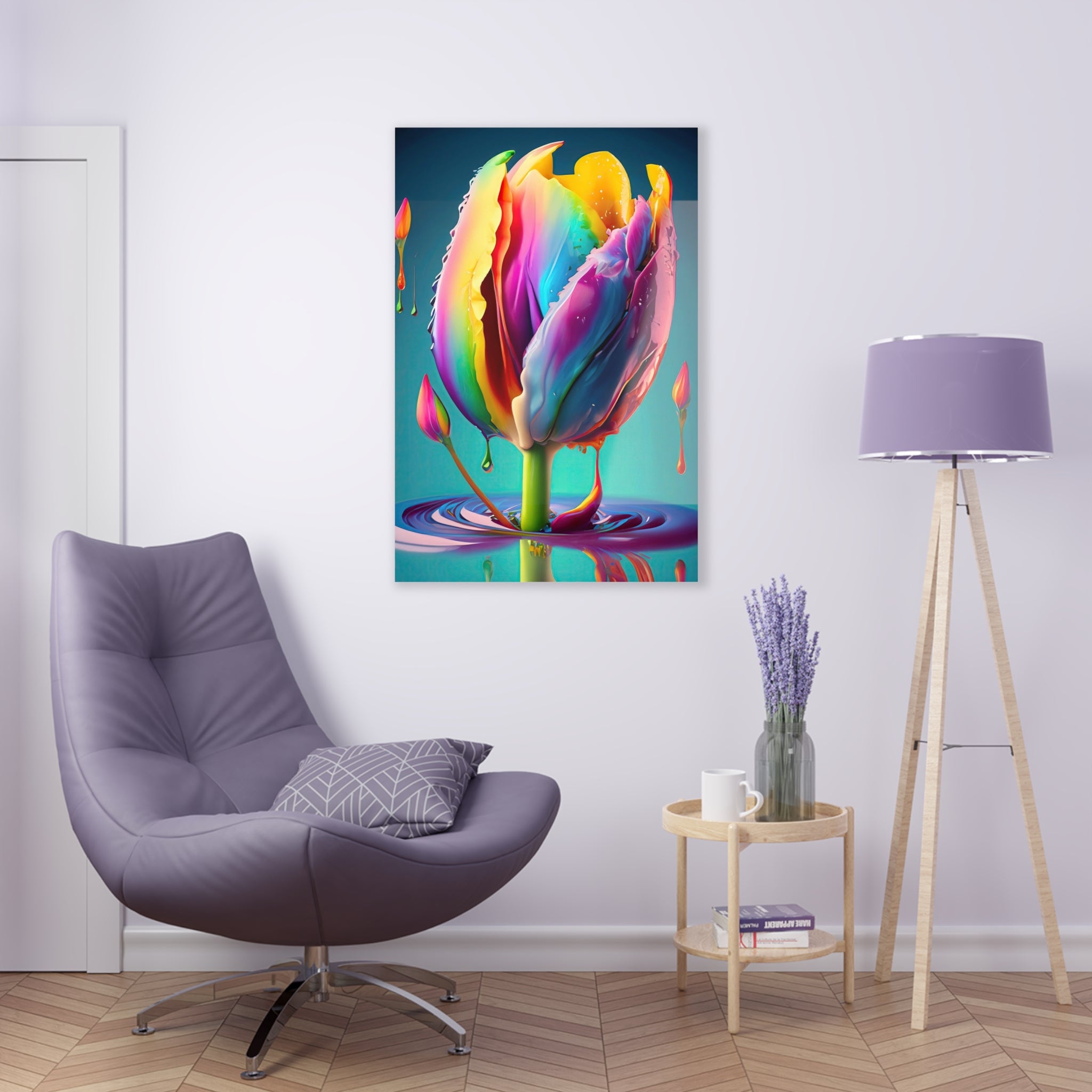 Tulip Dripz E Acrylic Print