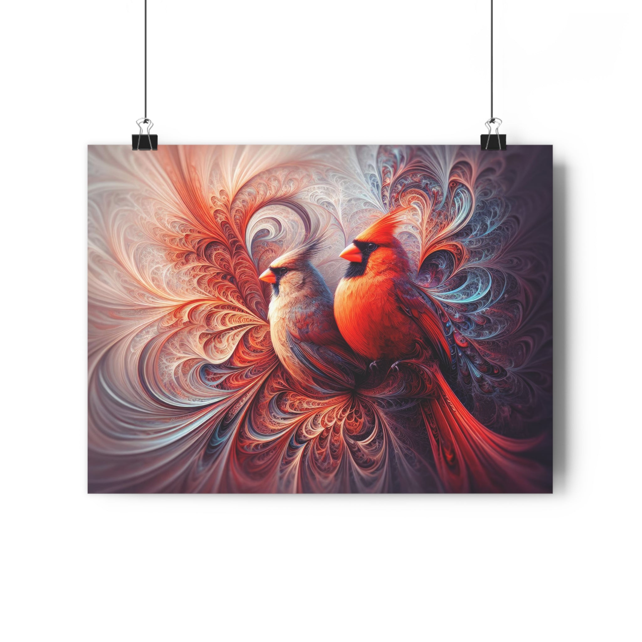 A Love Story of Bold Colors and Patterns Art Print