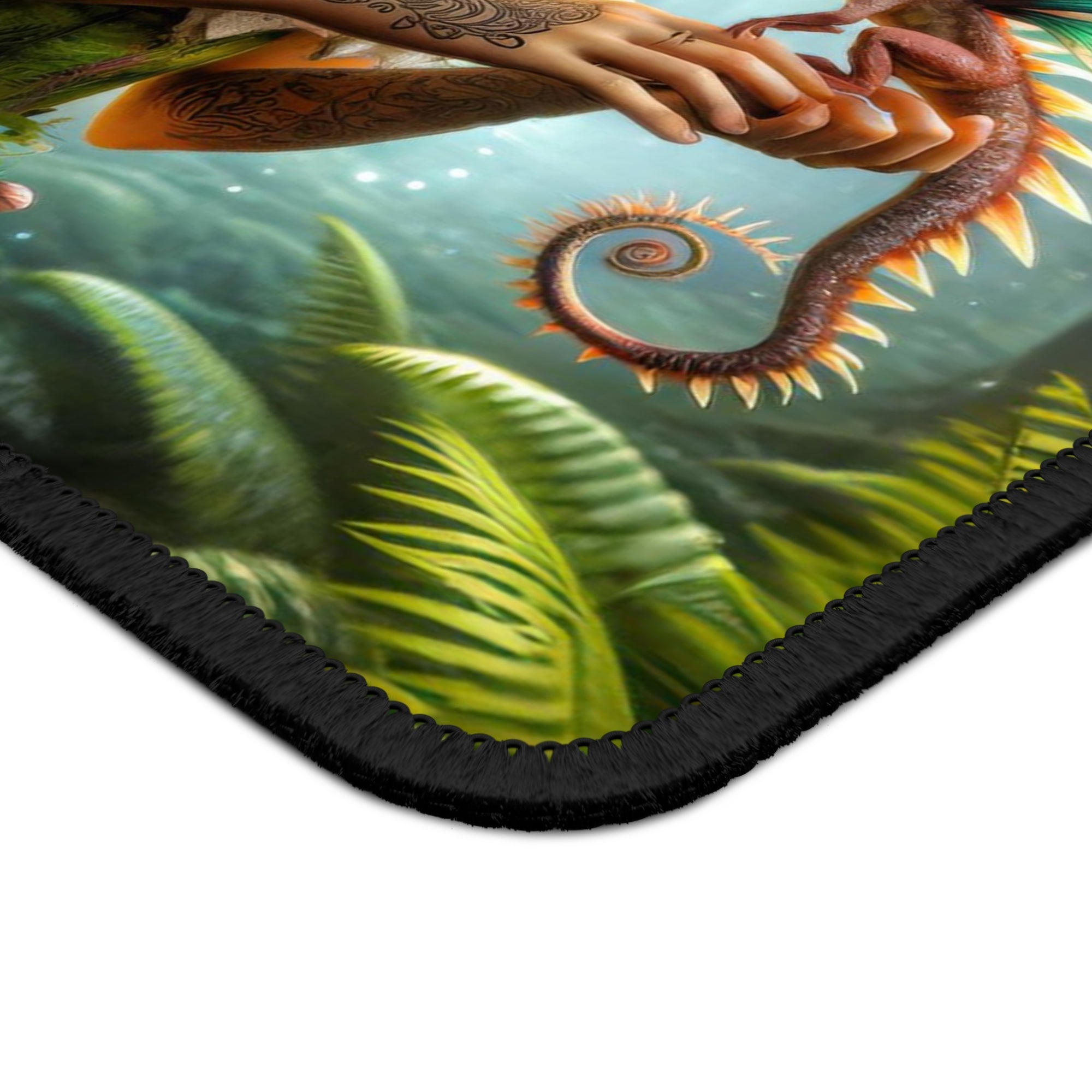 The Faerie and Her Dragonette Mouse Pad