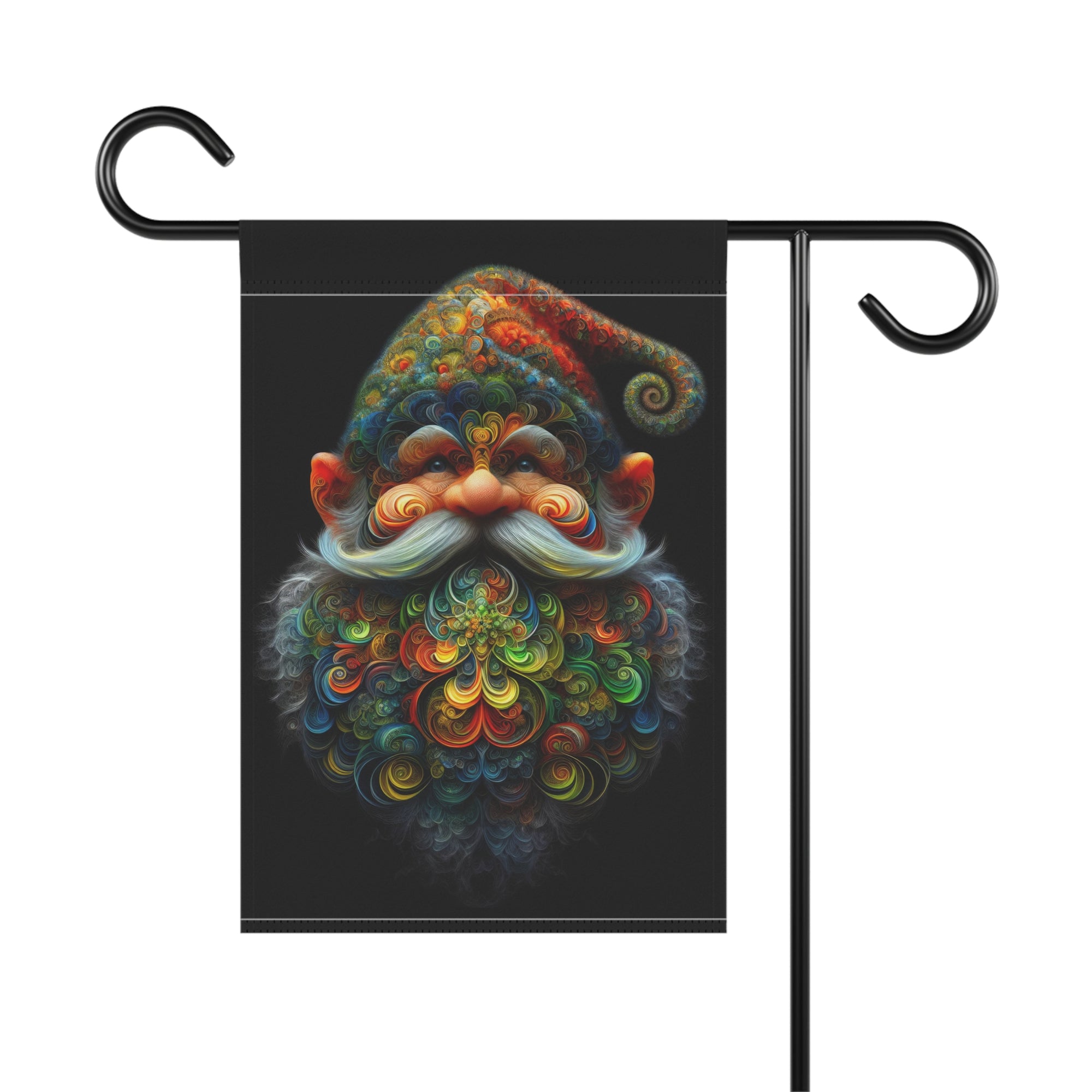 The Spirited Curlicues of Gnarly the Gnome Garden & House Banner