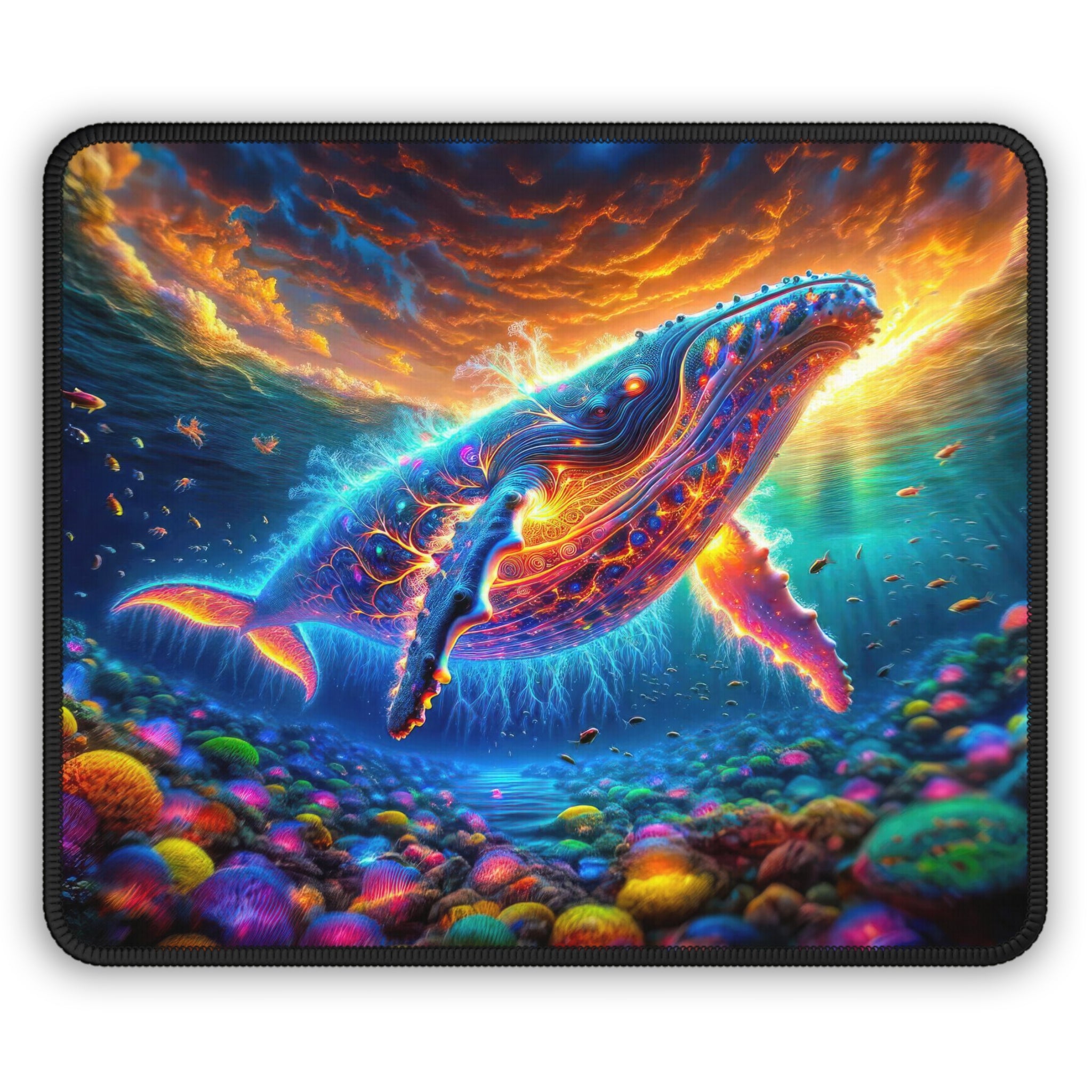 Cosmic Dance of the Humpback Whale Gaming Mouse Pad
