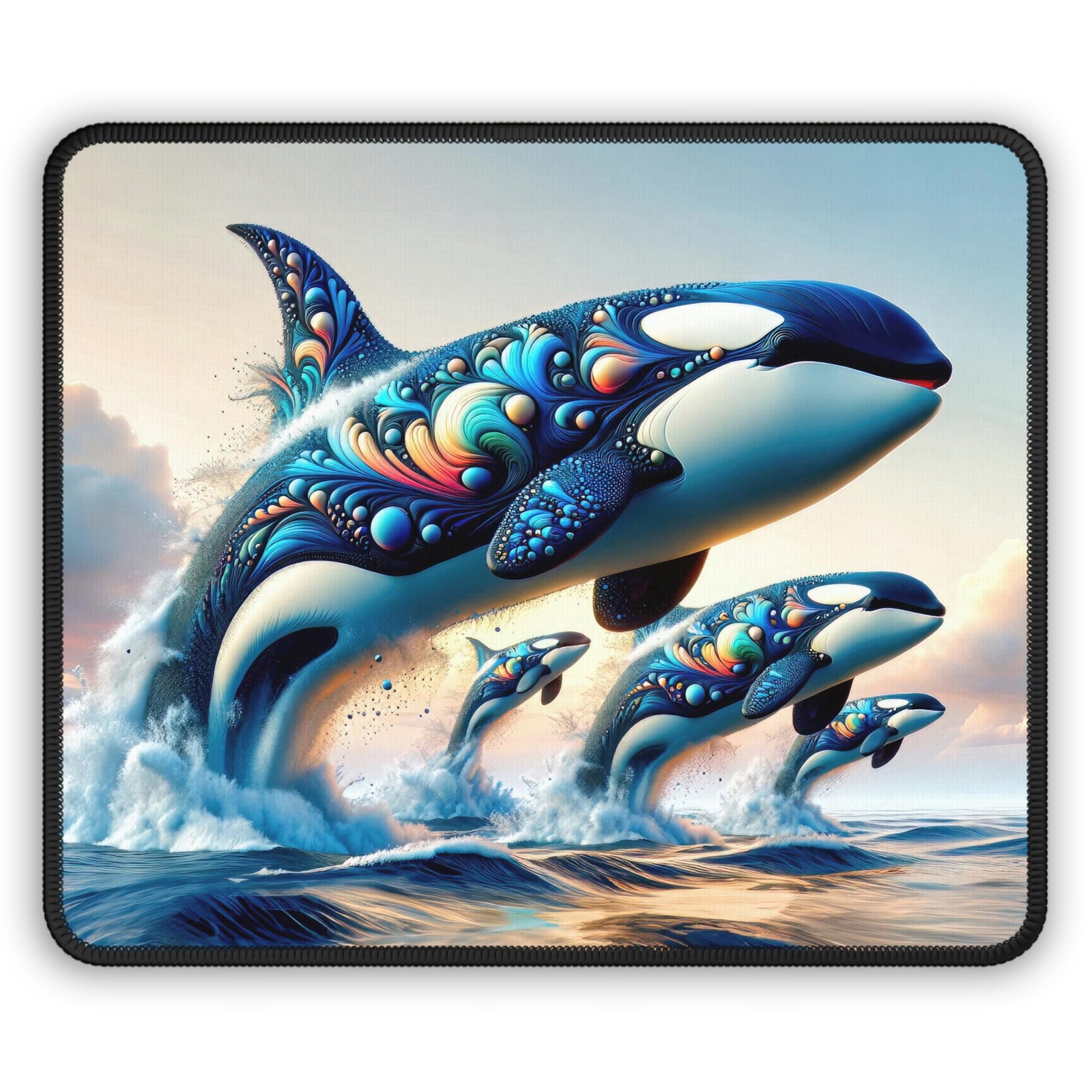 The Aerial Ballet of the Arcadian Orcas Gaming Mouse Pad