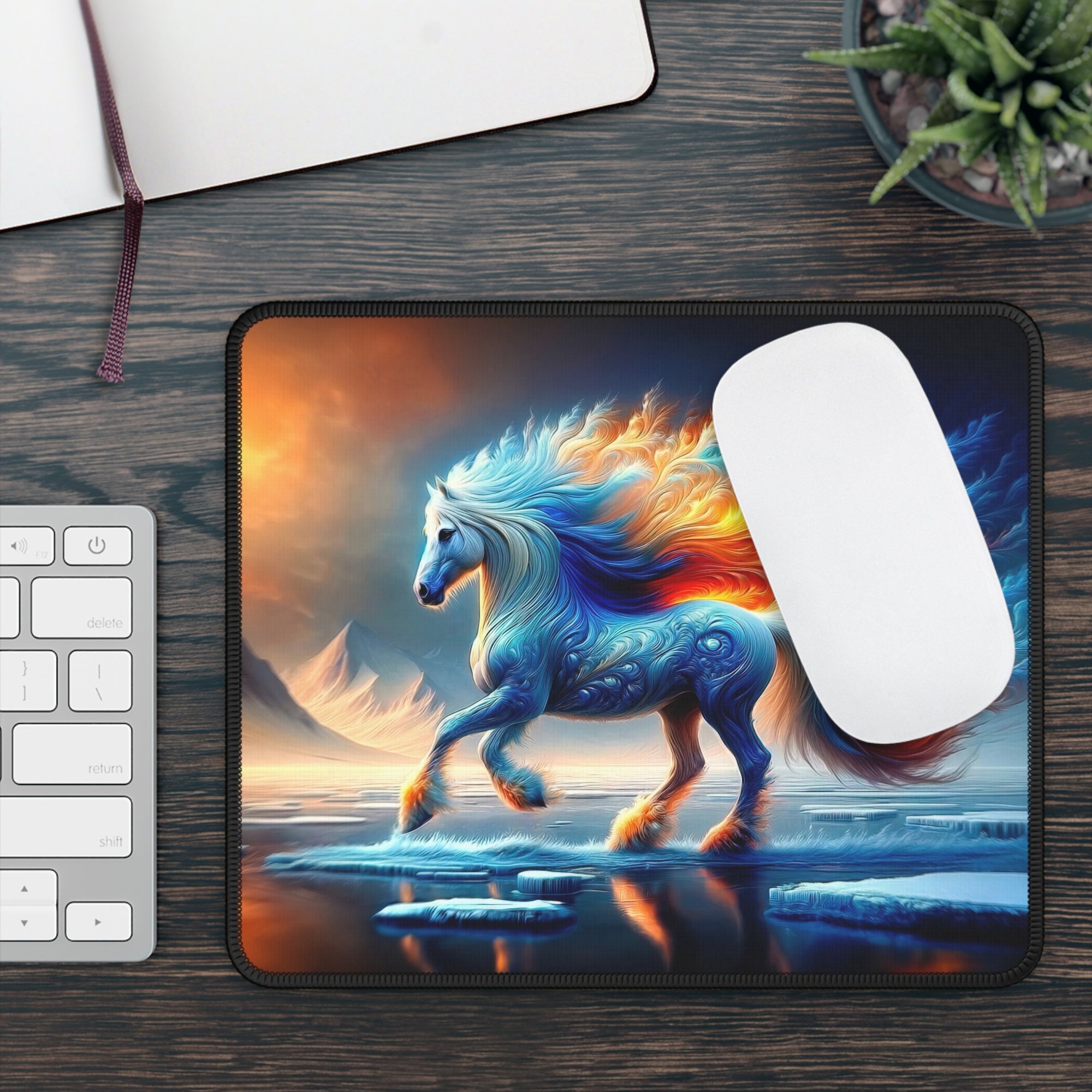 Frostfire Elegance Gaming Mouse Pad