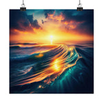 Unveiling Hawaii's Ocean Sunset Splendor Poster