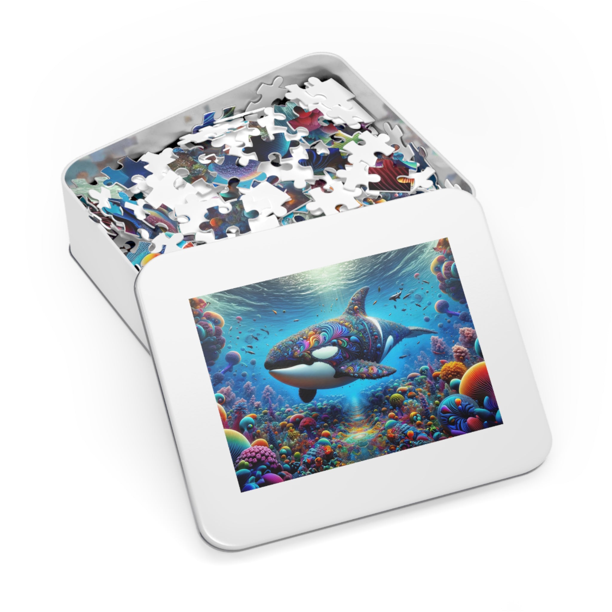 Orca Odyssey in the Coral Cosmos Jigsaw Puzzle