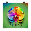 Rainbow Orchid Drool Poster