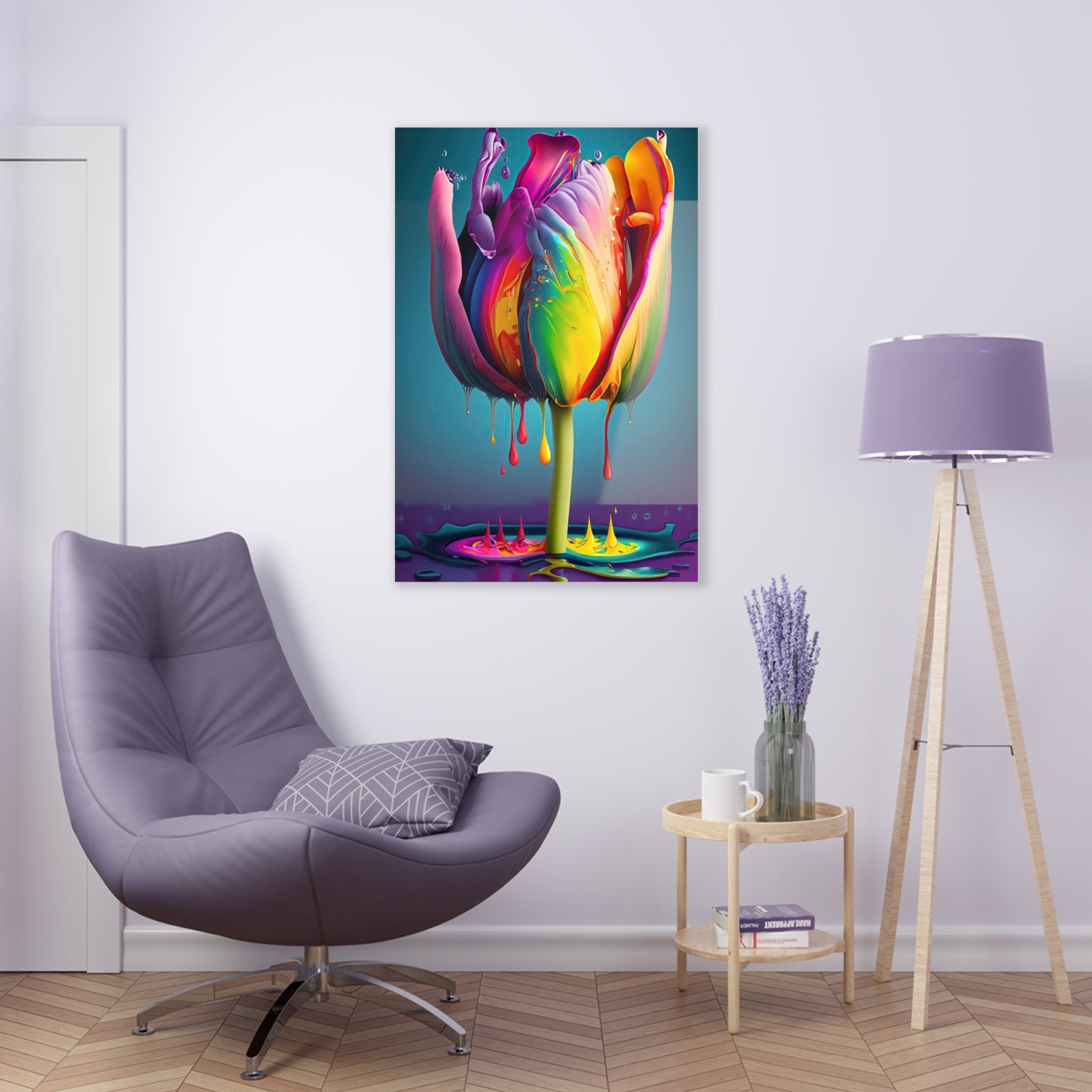 Tulip Dripz H Acrylic Print