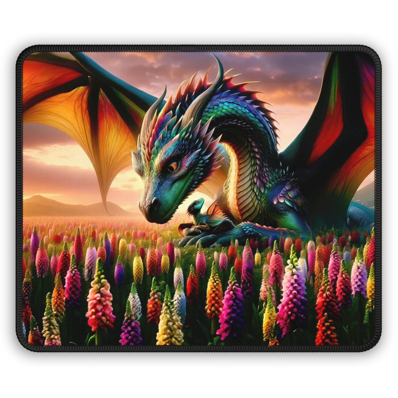 Guardian's Embrace at Snapdragon Vale Gaming Mouse Pad