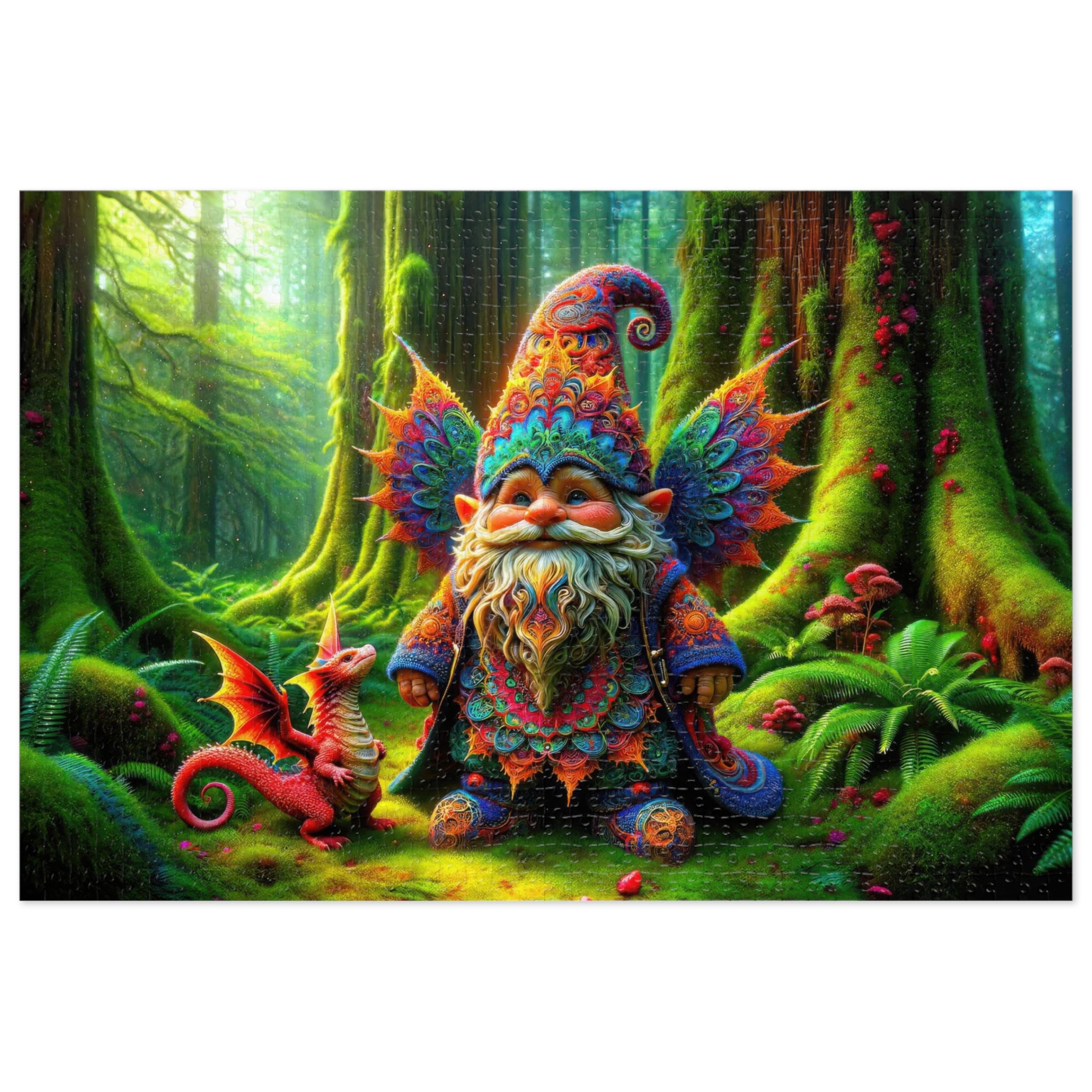 The Fractal Forest's Mystical Mentor Jigsaw Puzzle