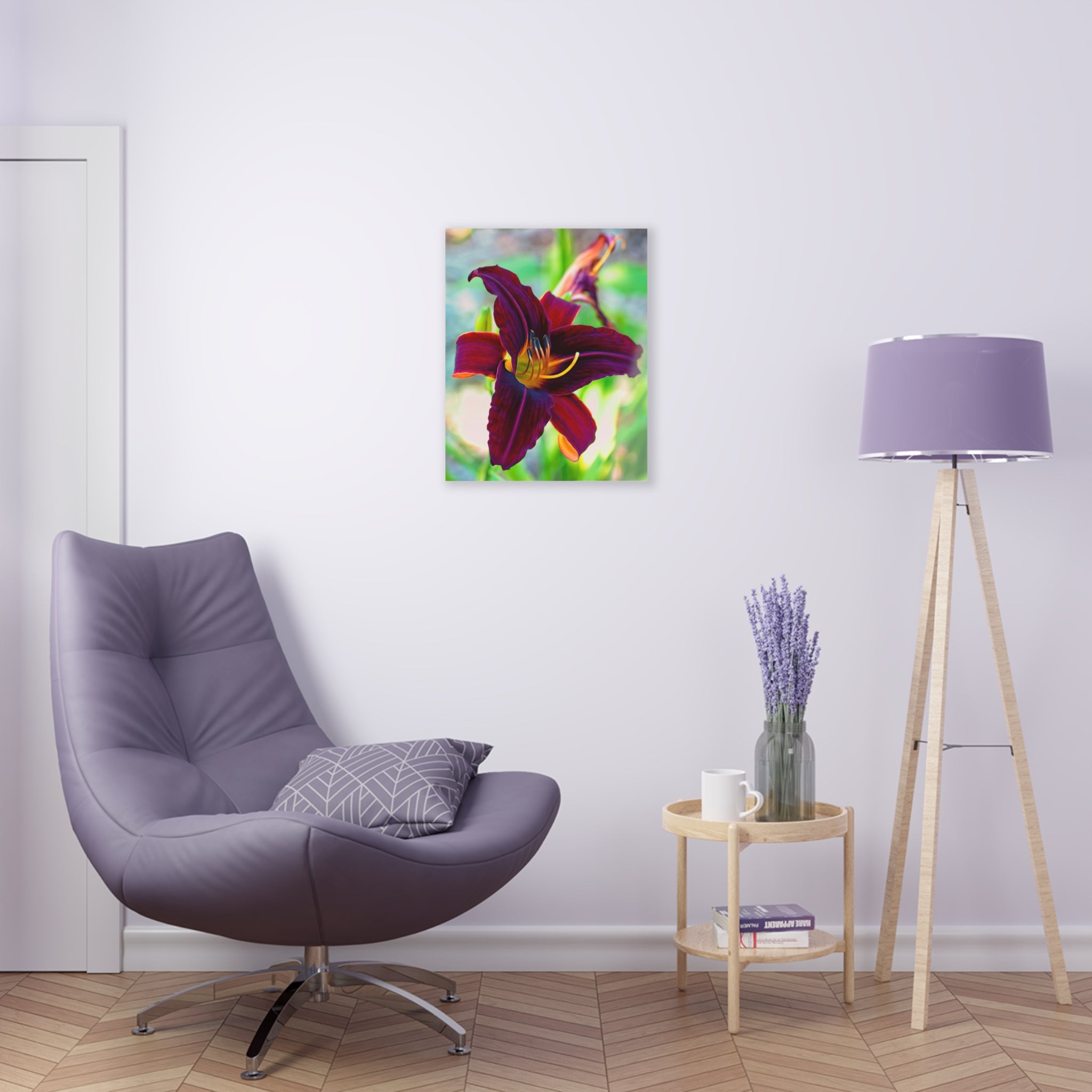 Electric Maroon Lily Acrylic Print